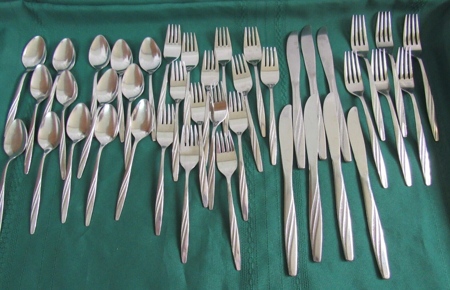 International Silver American Stainless  FLAIR U.S.A IS Flatware - 41 Piece Lot