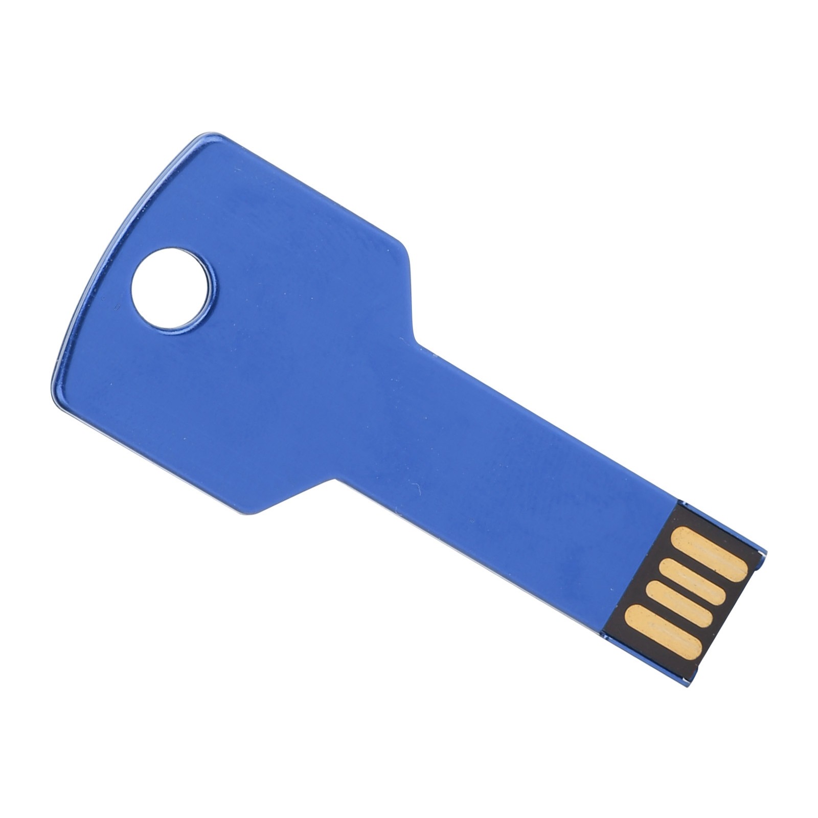 Blue USB Flash Drive Key Shape USB Memory Disc Plug And Play U Disc For Com QBUU