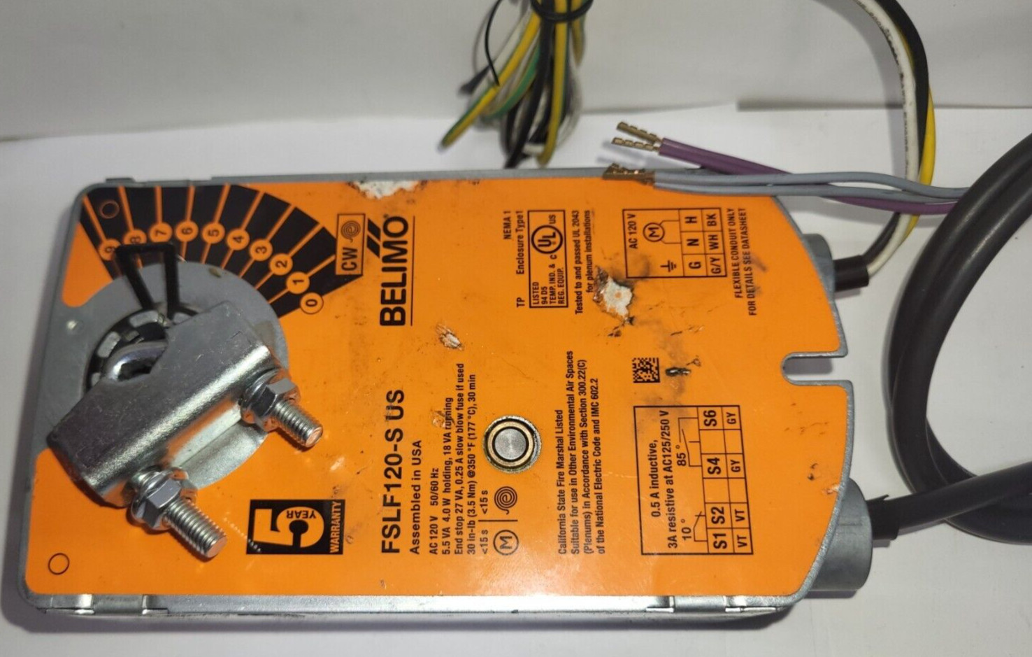 Belimo FSLF120-S US Fire Smoke Actuator