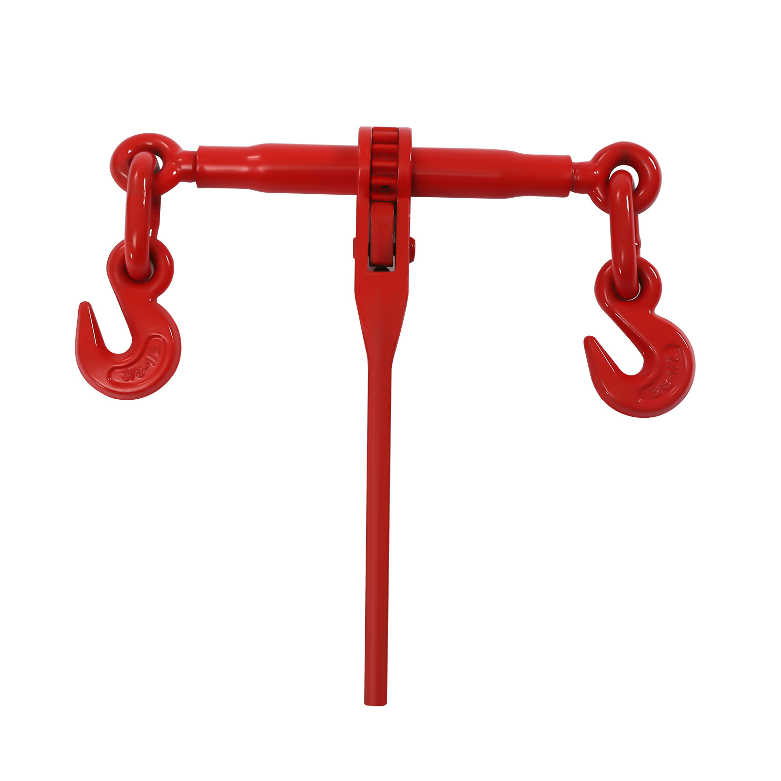 2pcs 3/8-1/2inch Ratchet Chain Binder Load Binders 9,200 Lbs Adjustable Hook
