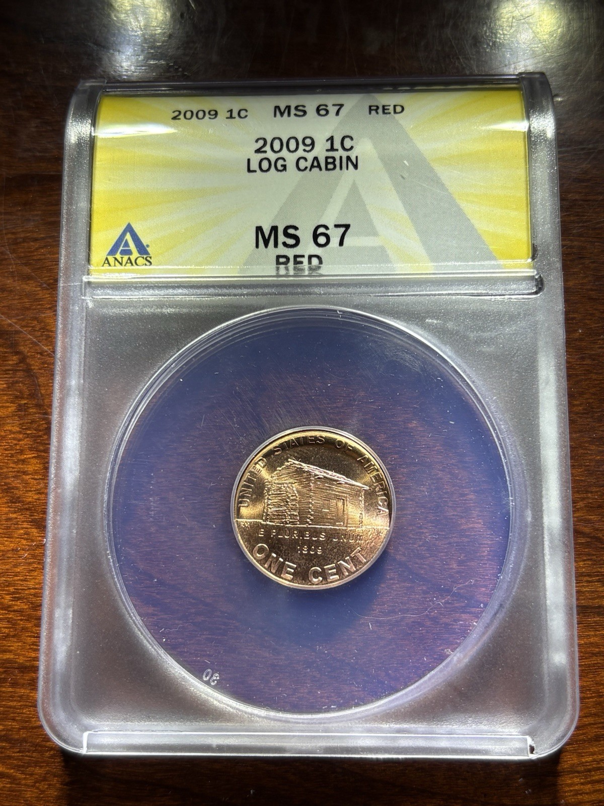 🔥2009 Lincoln Cent, Log Cabin, ANACS MS67 RD, RARE HIGH GRADE, BUY IT NOW🔥