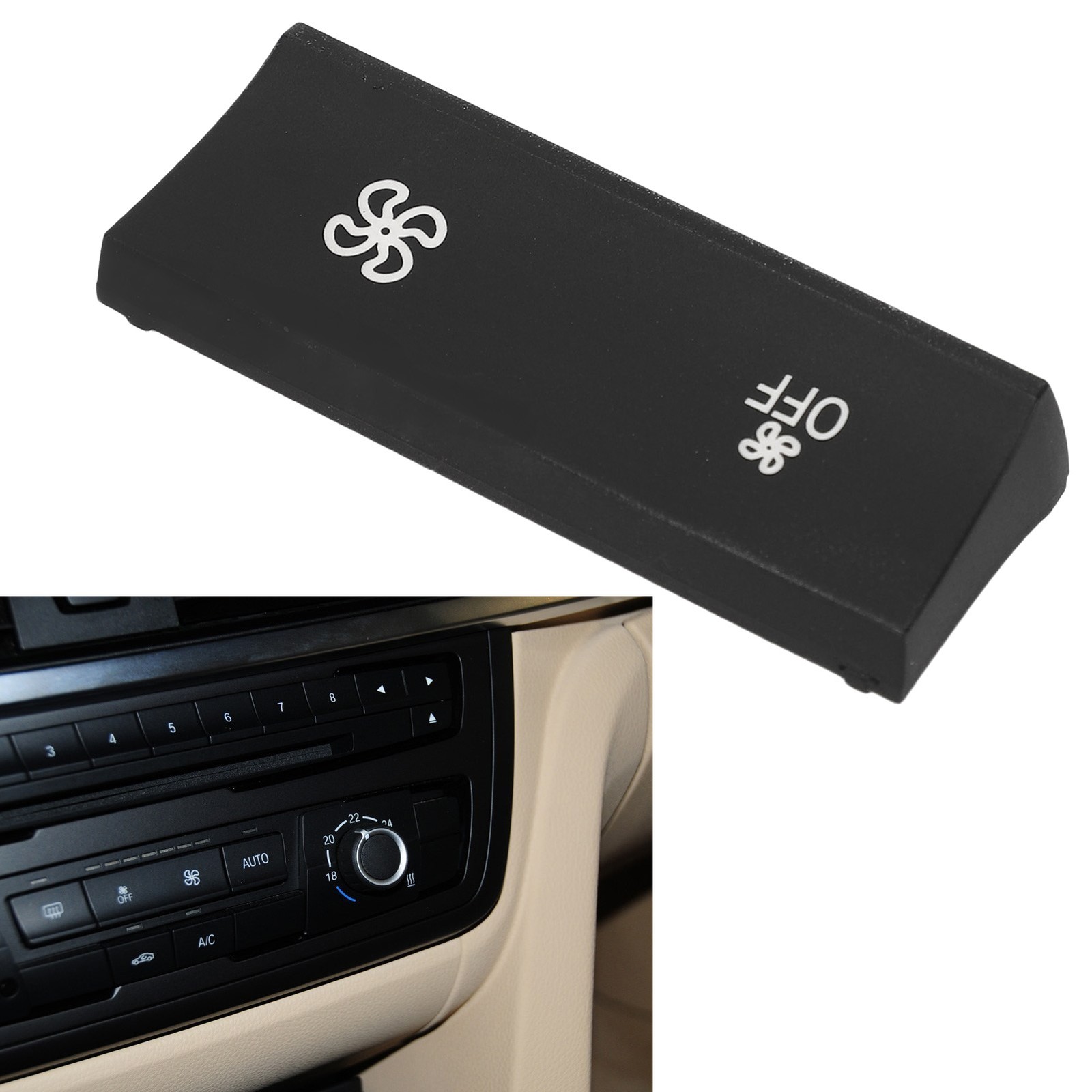 AC Climate Control Panel Button ABS Fan Speed Control Button Fan Control Sw ZIPS