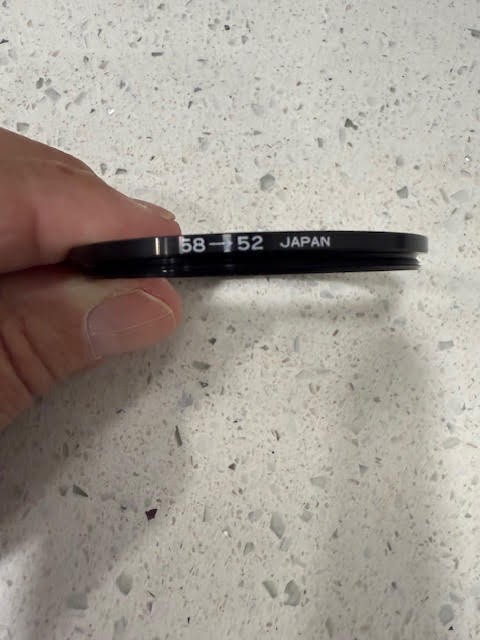 Step-up Ring Metal 52-58mm 52mm Lens to 58mm Filter 52mm-58mm 52-58 StepUp