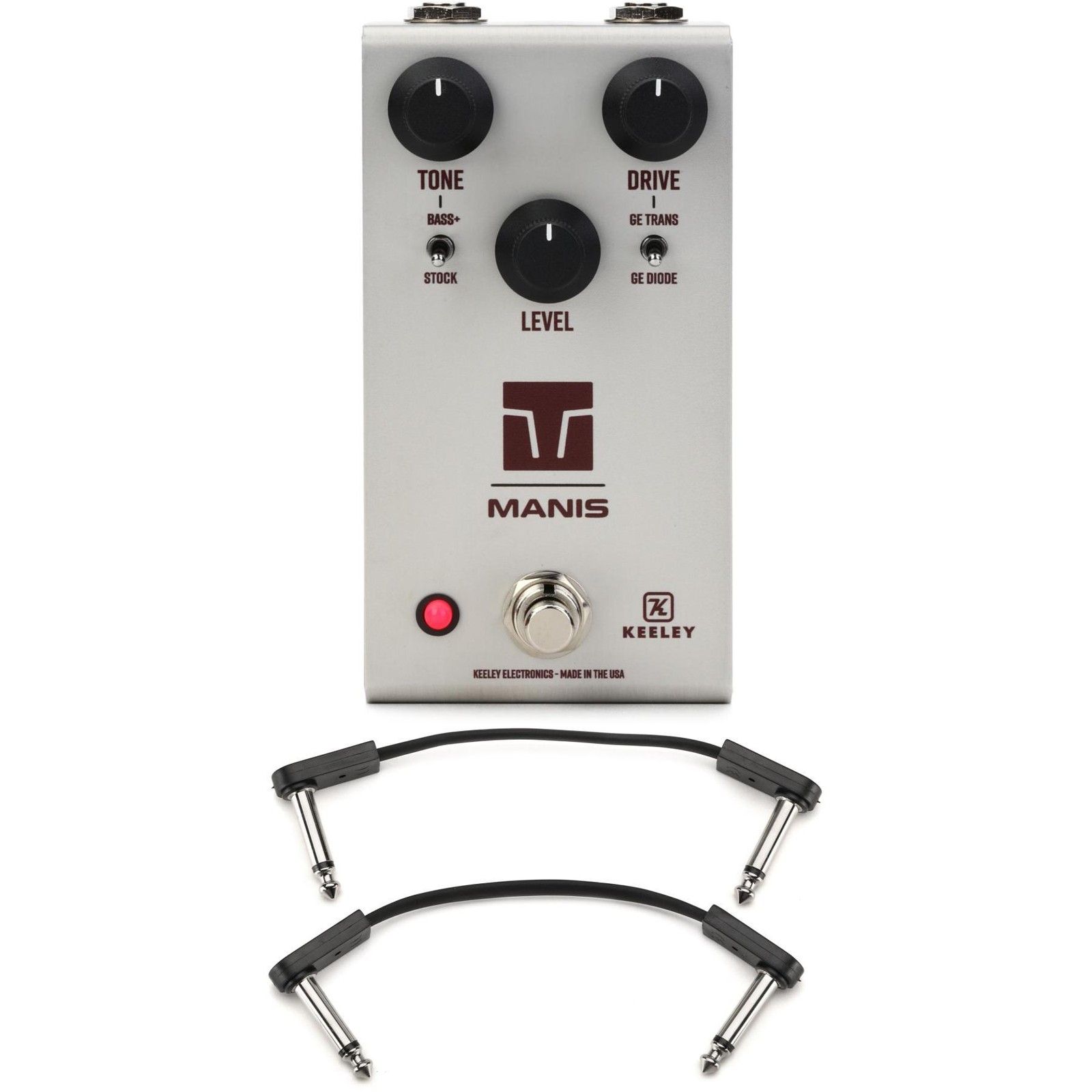Keeley Manis Overdrive Pedal with EBS Flat Patch Cables