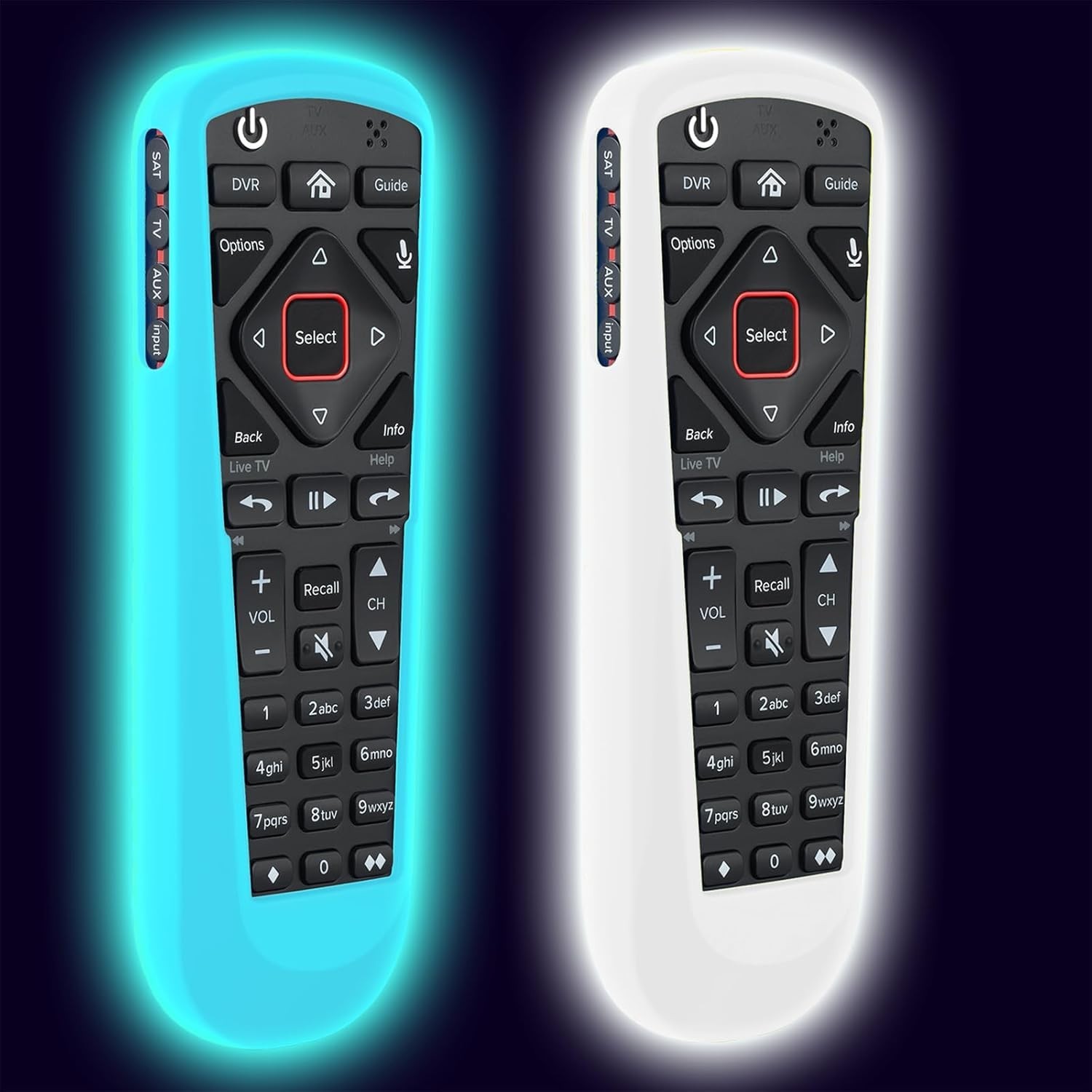 2 Pack Cover for Dish Network Remote, Case for Dish TV Remote Control 52.0/54.0