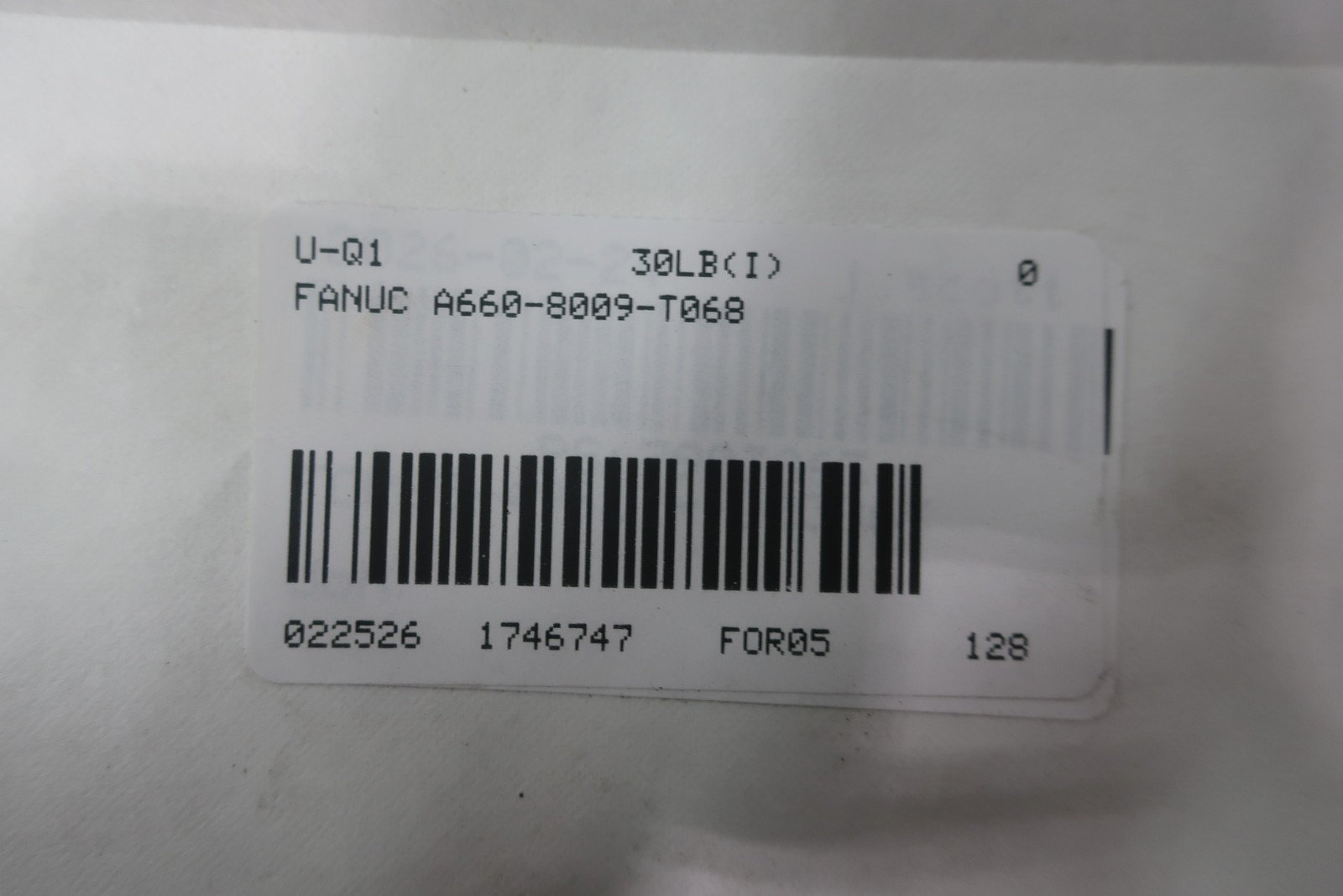 Fanuc A660-8009-T068 Power Cable