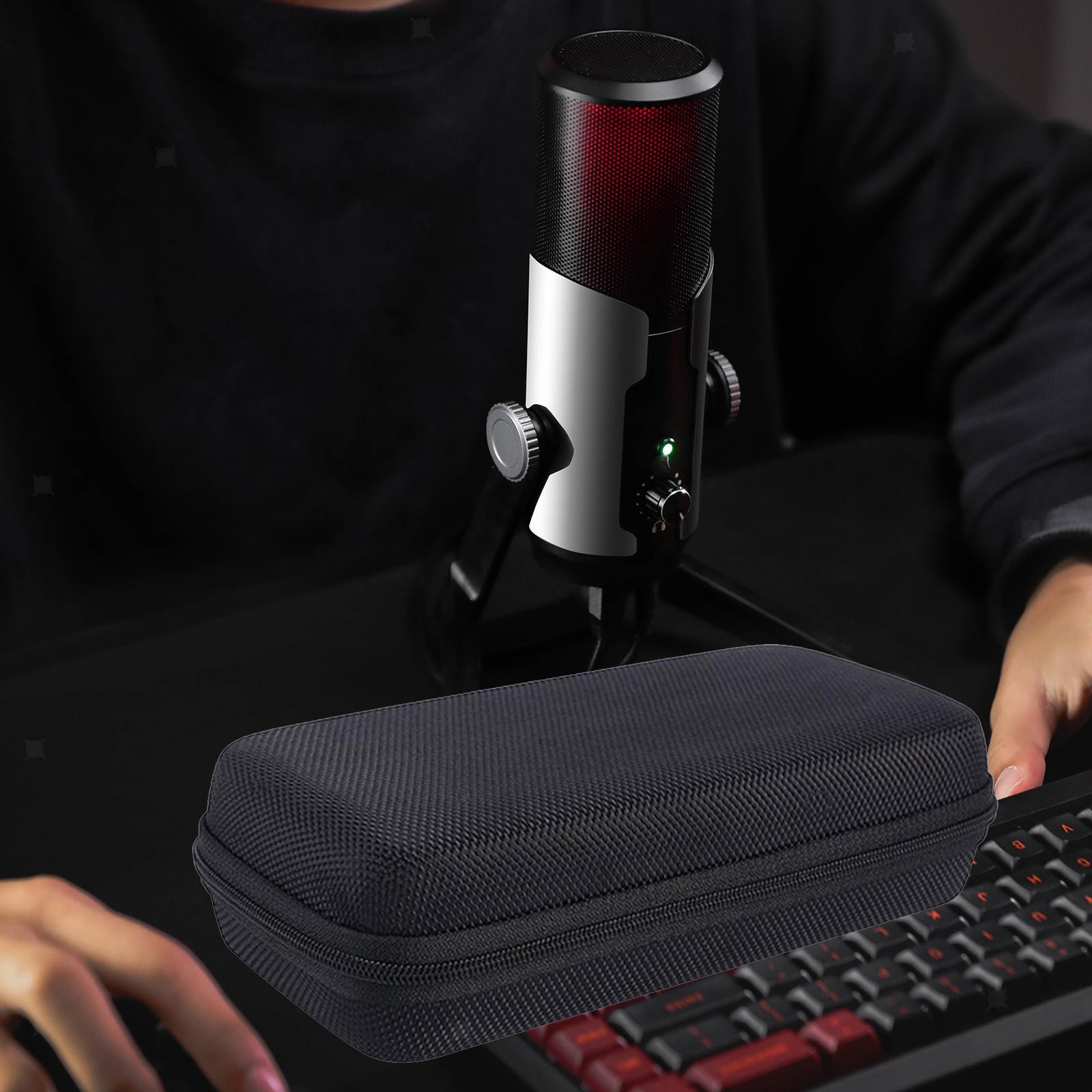 Microphone Case EVA Waterproof Protective Shockproof Mic Bag