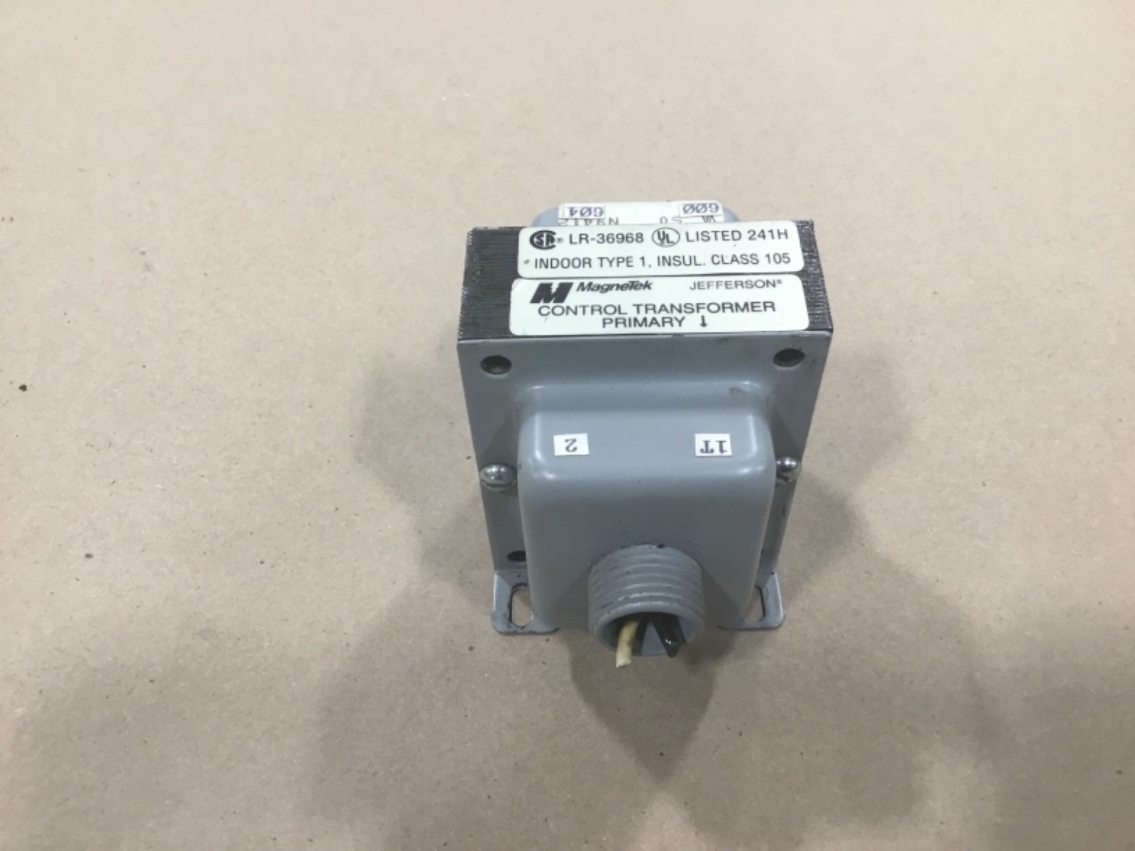 MagneTek Jefferson LR-36968 Control Transformer Indoor Type 1 Class 105 #101B16