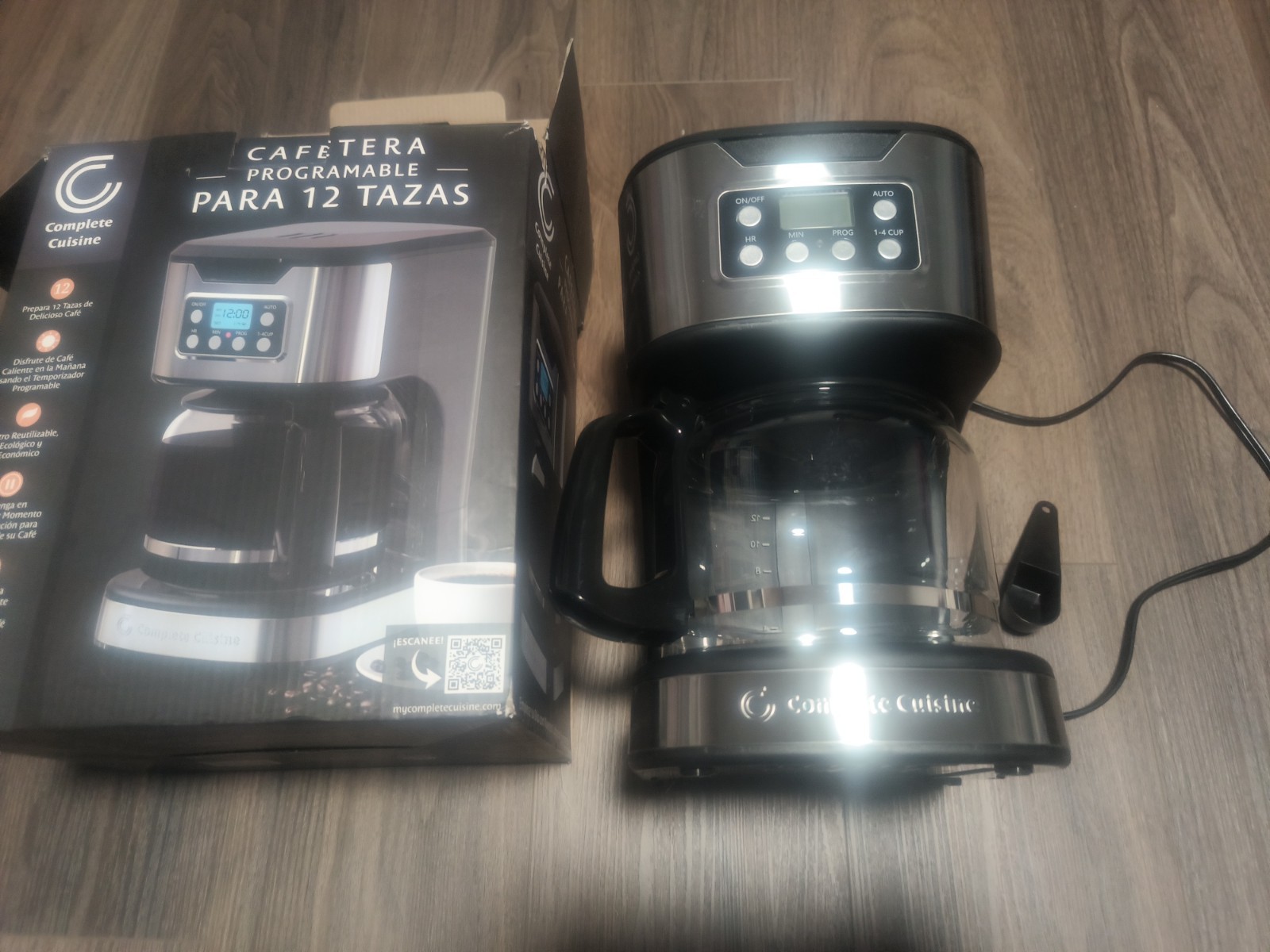 Complete Cuisine 12-Cup Programmable Drip Coffee Maker, Auto Shut-Off (Used)