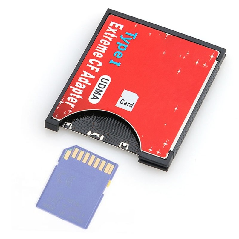 Speed SDXC to CF Compact Flash Memory Card Reader Adapter Type I High