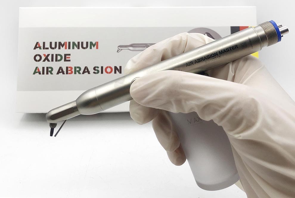 Dental Aluminium Oxide Sandblaster 2-in-1 Aluminum Micro Sandblasting Unit 4Hole