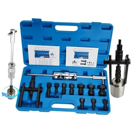 Upgrade Bicycle Blind Hole Bearing Puller Set with Slide Hammer & Two-Jawed