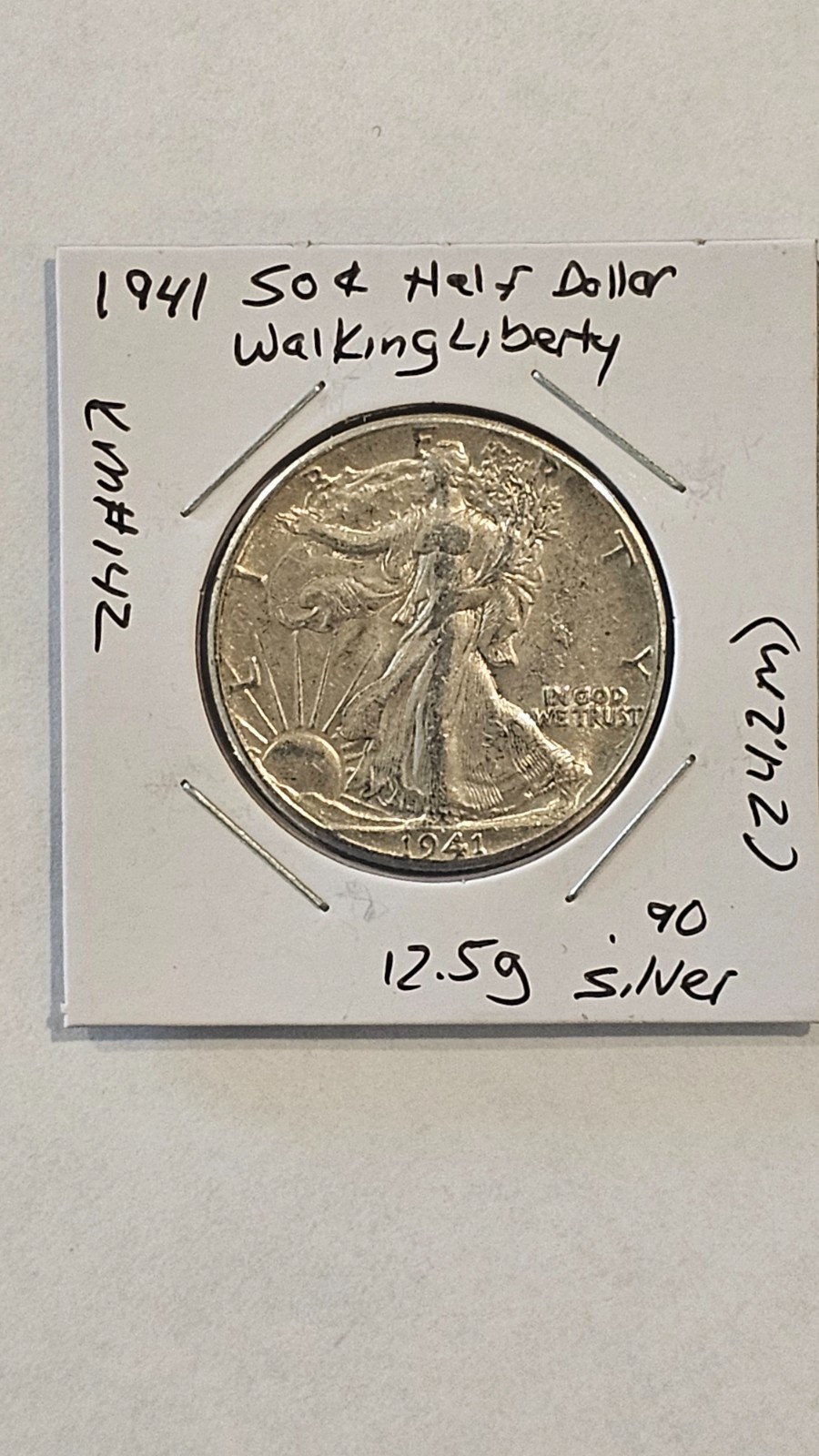 1941 50C Walking Liberty Half Dollar XF Silver