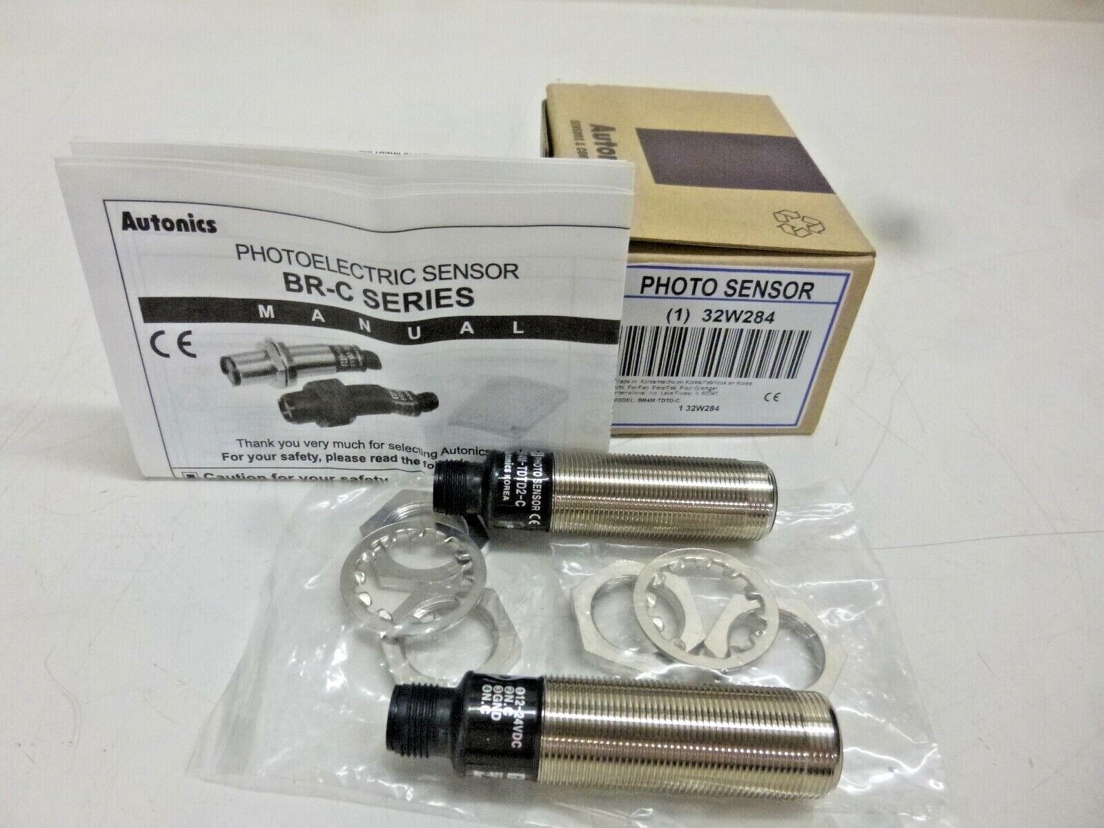 New AUTONICS 75mm Through Beam Set Cylindrical Photoelectric Sensor; BR4M-TDTD-C