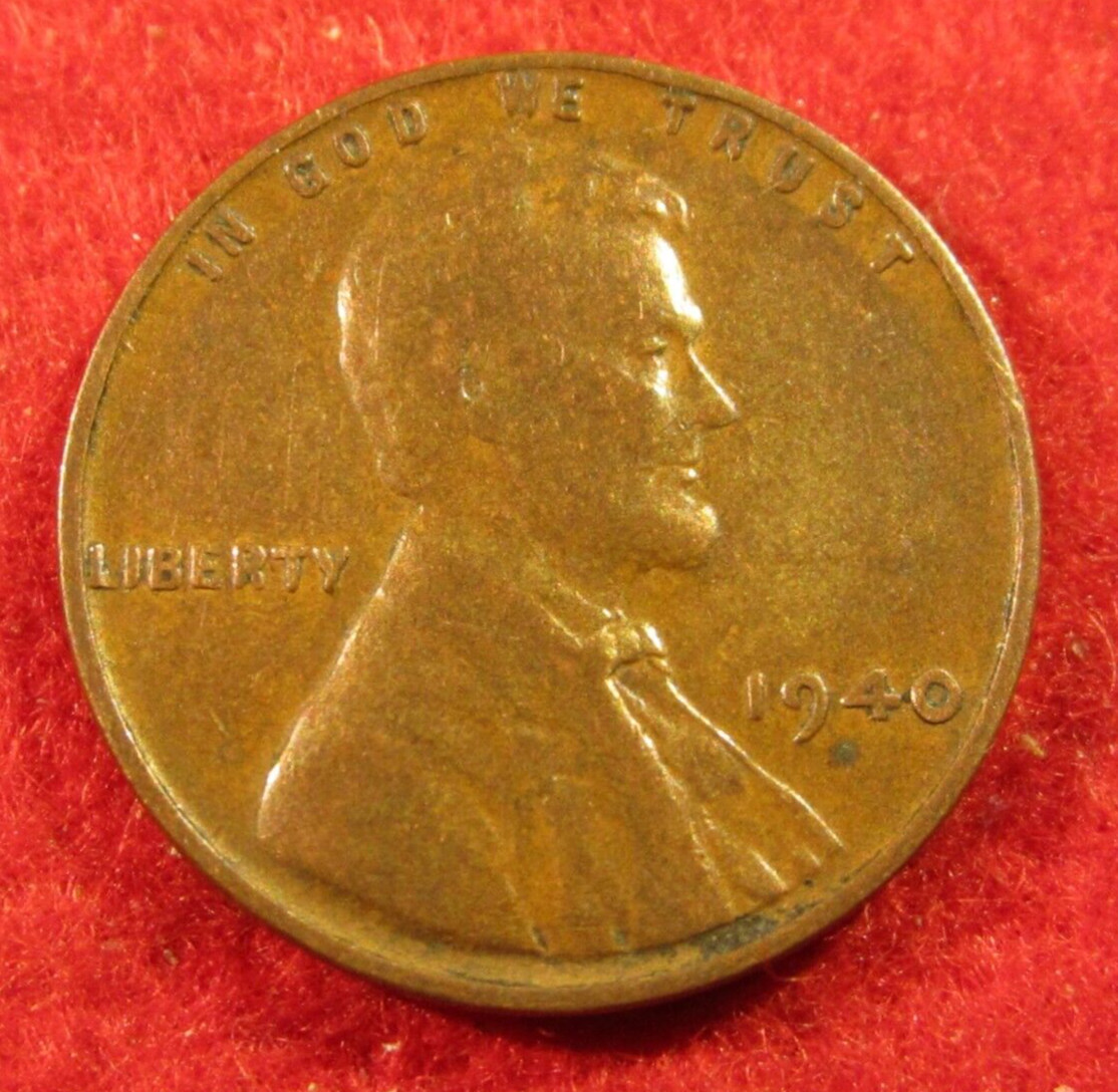 1940 (P) Lincoln Wheat Cent/Penny - G Good to VG Very Good