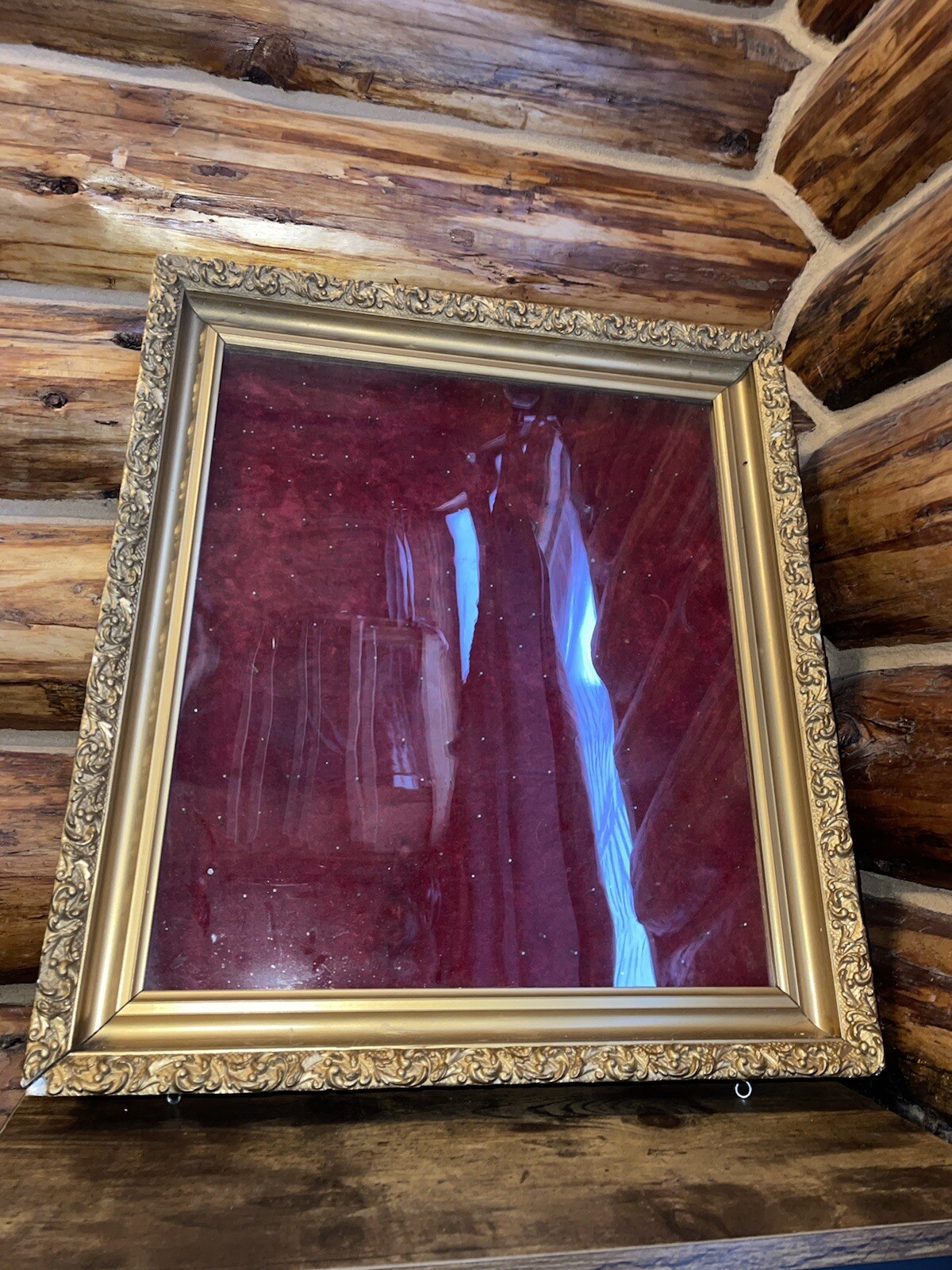 Vintage Framed Display Case - 22”x19.5”x2.5”