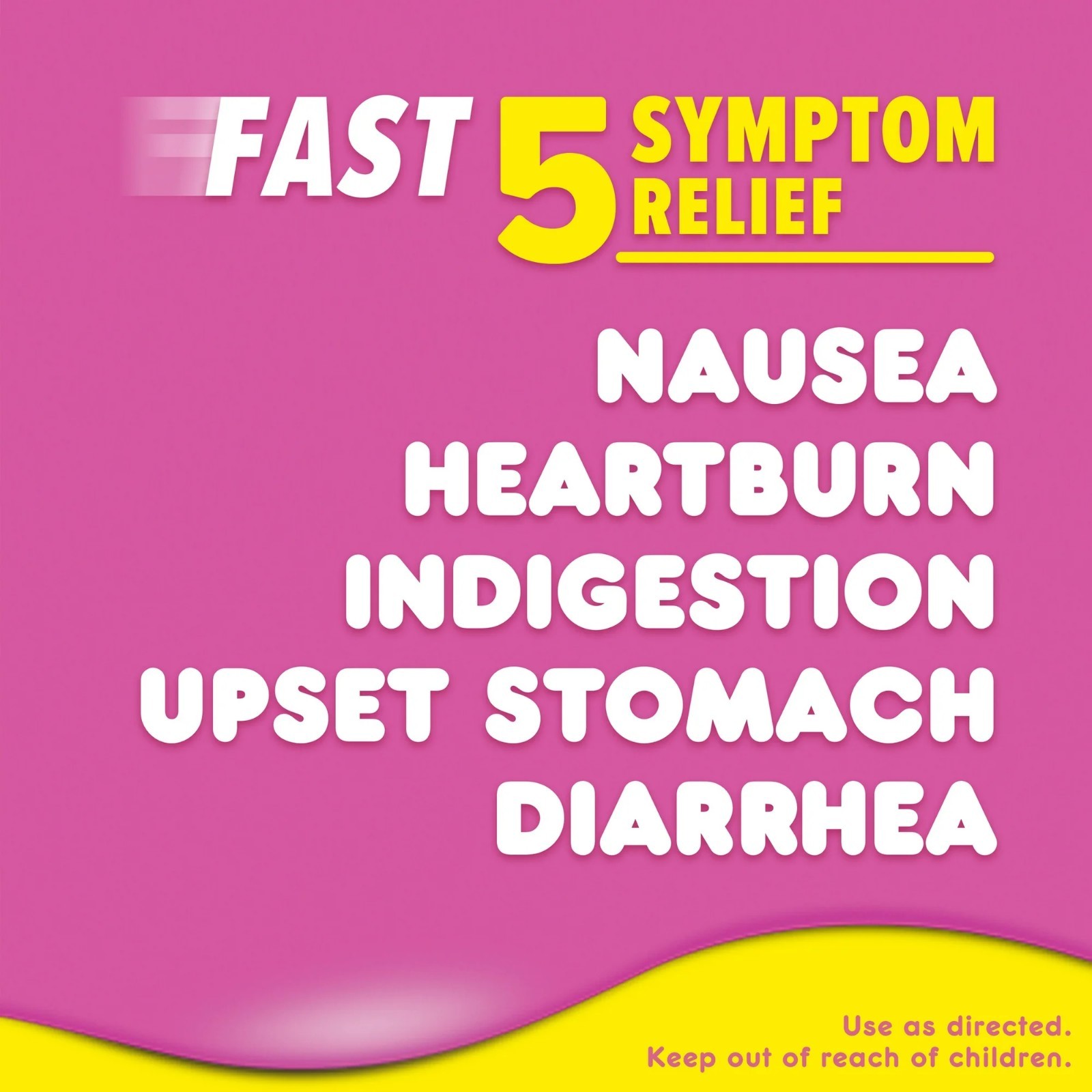Pepto Bismol 5 Symptom Stomach Relief Liquid, Original, 8 Oz
