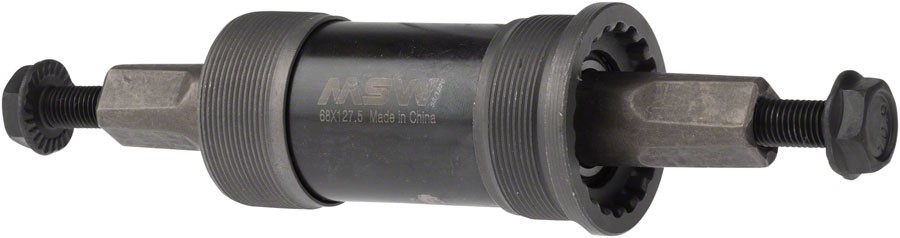 MSW Square Taper JIS BSA Bottom Bracket 68x127.5mm, Steel Adjustable Cups