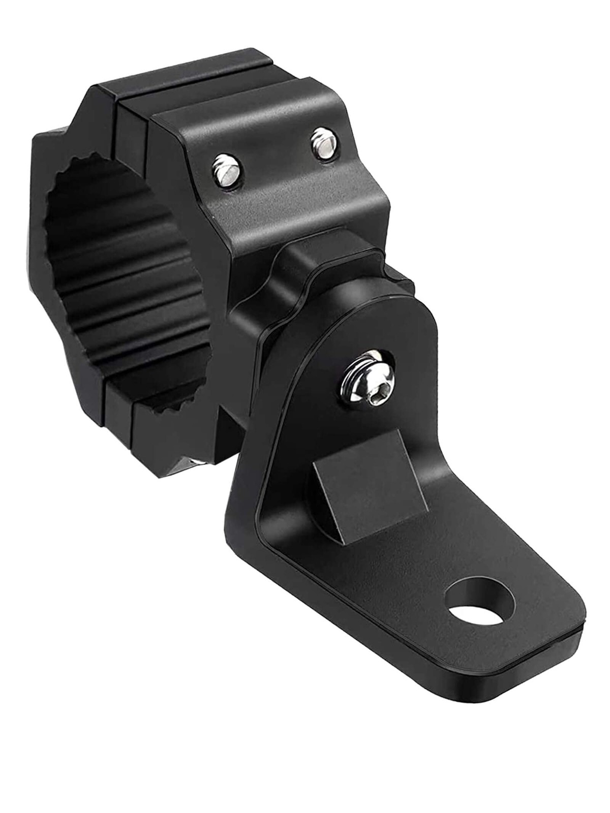 Heavy Duty UTV Whip Light Mount & Light Bar Bracket - 360° Rotating Clamp