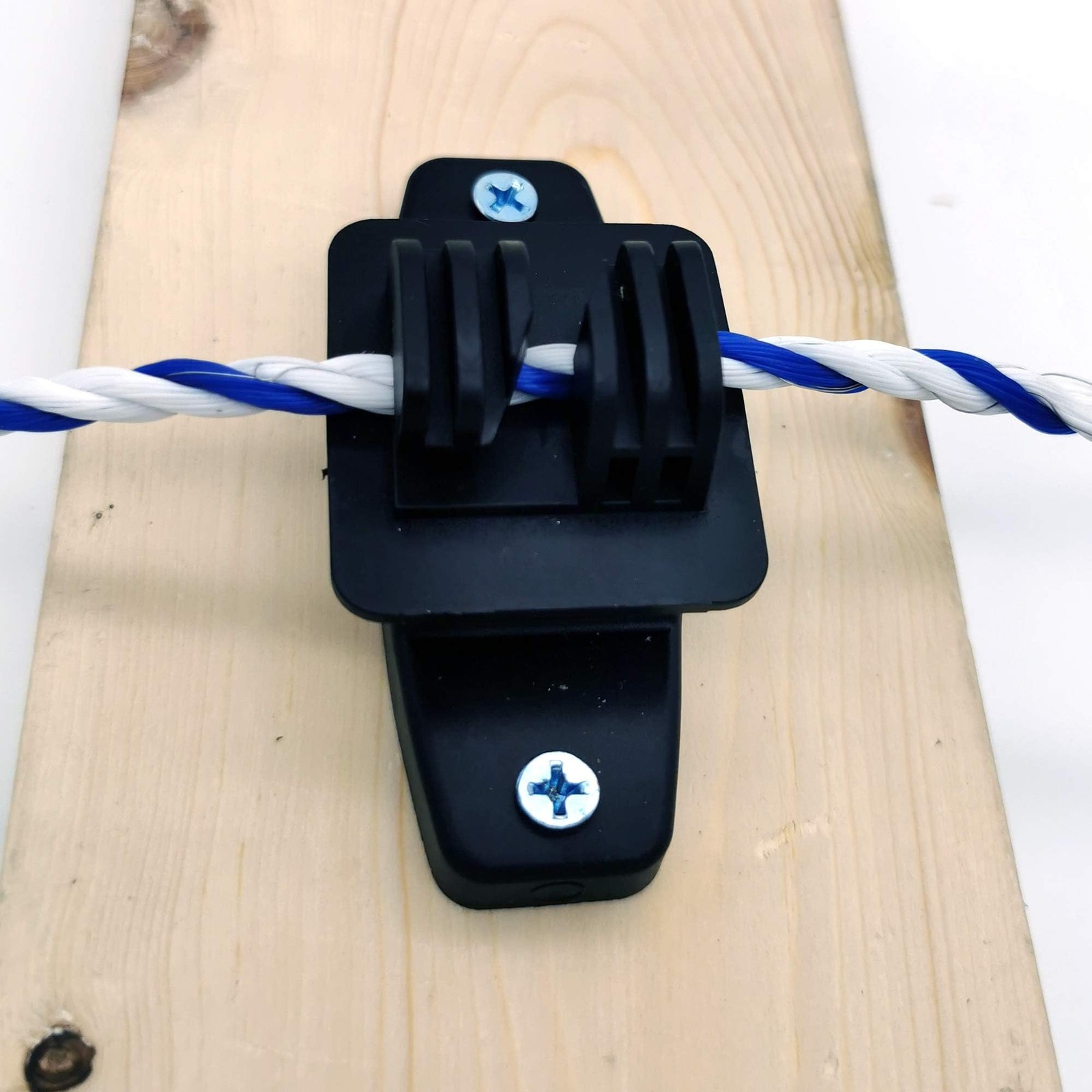 Electric Fence Wood Post Claw Insulators, Black ，50 Pack | Nail on Insulator,...