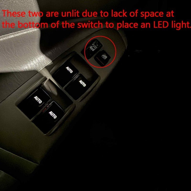 US Ship Master Drive Window Switch Auto Down Up for Tacoma 2005-2011 LED Orange