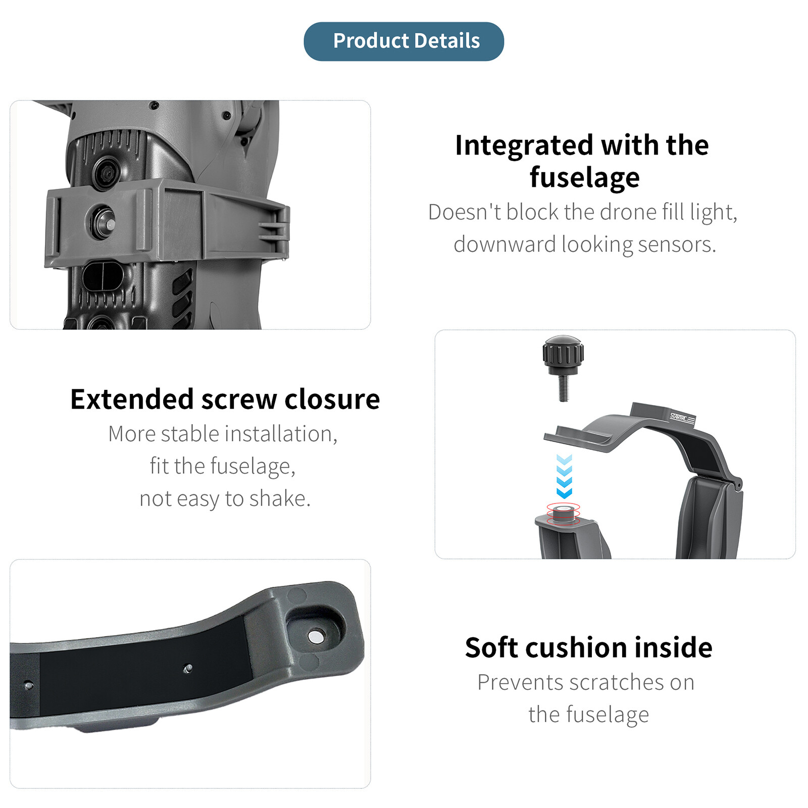 Multifunctional Expansion Bracket Fixed Bracket Drone Accessories for DJI Air 3