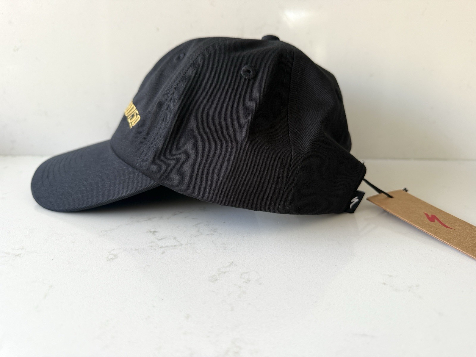 NWT Specialized 50th Anniversary Dad Hat - Black / Gold - Adjustable Strap OSFA