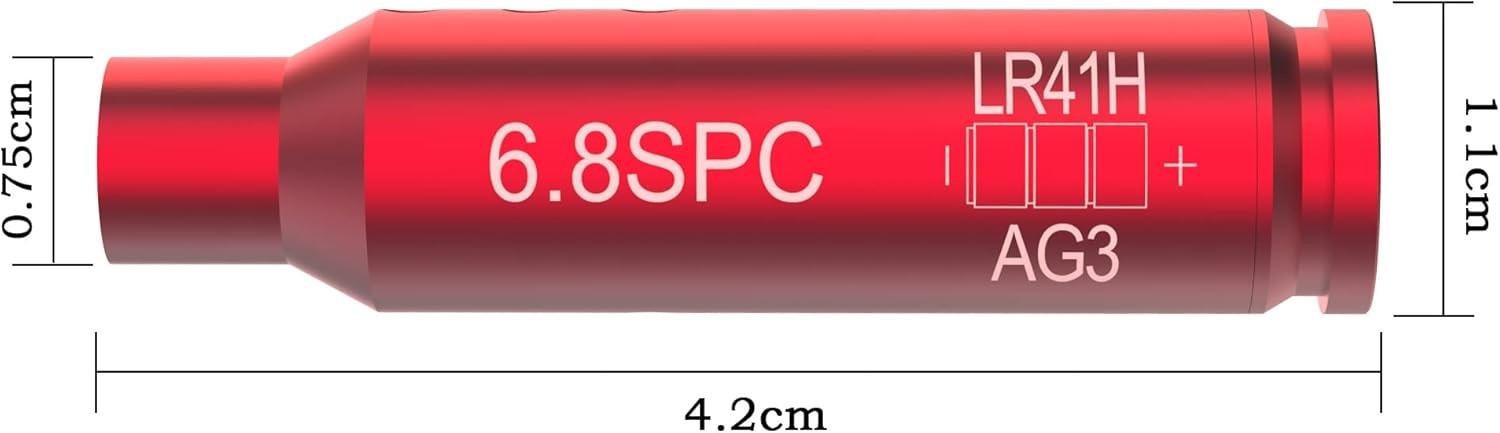 6.8 SPC Red Laser Bore Sight w/ 6 Batteries