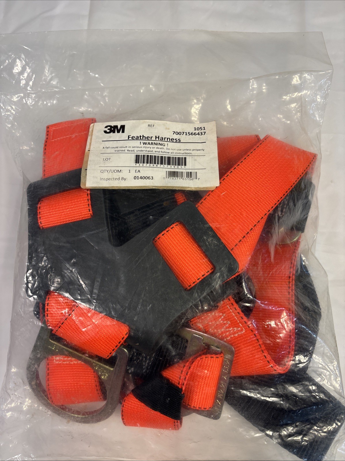 3M Feather Harness 1051 Personal Safety Fall Protection ANSI/Osha Standards