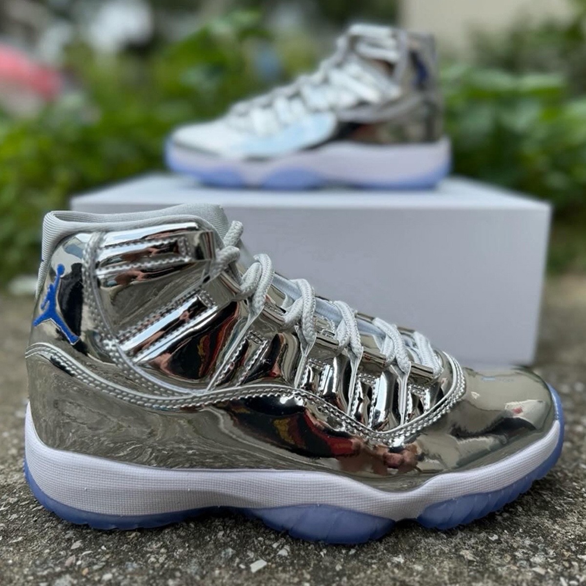 Retro Air Jordan 11 PE Chrome CT8012-730 Lifestyle Basketball Sneakers