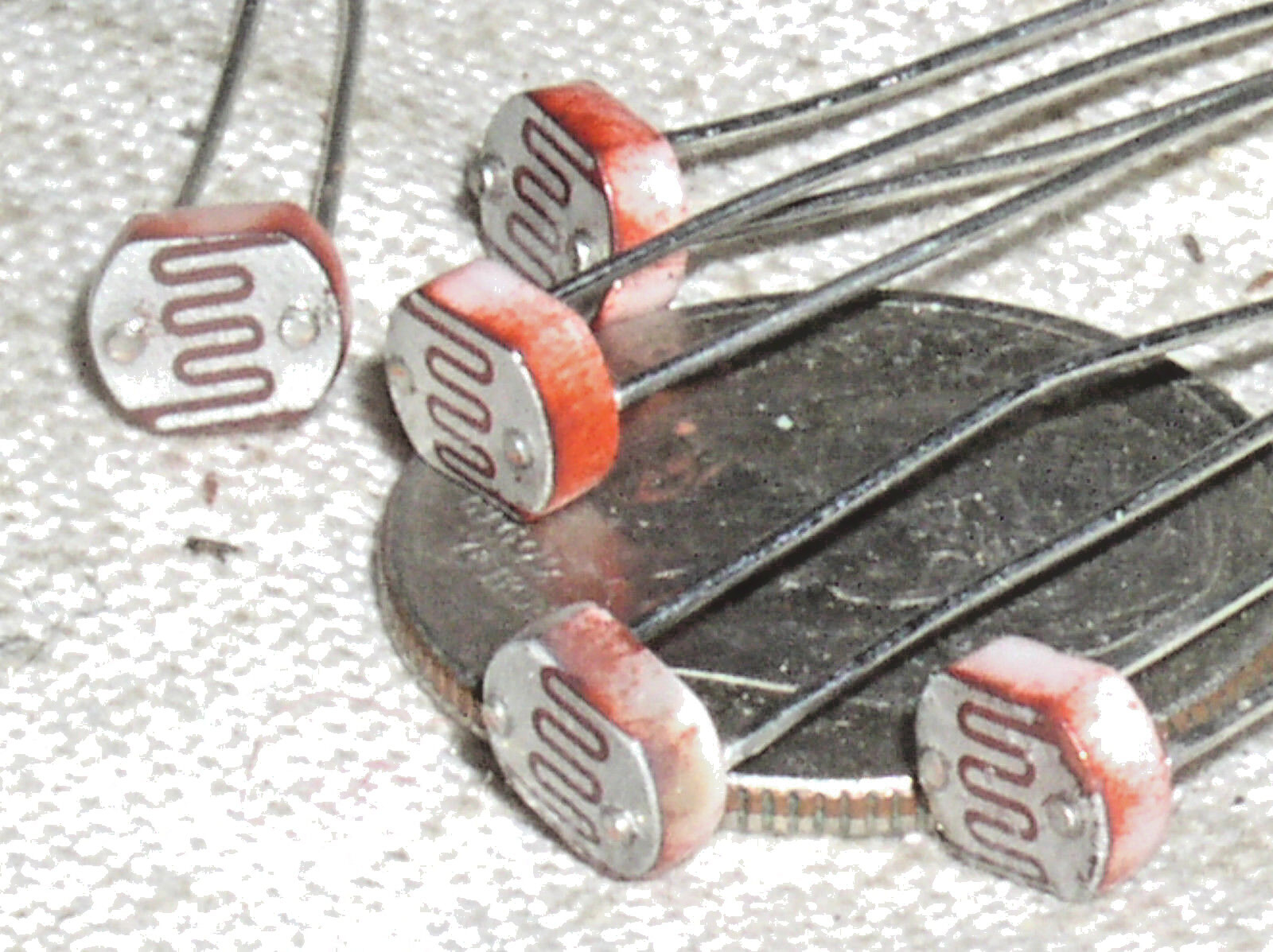 5 CDS CADMIUM SULFIDE PHOTOCELL LIGHT SENSOR PHOTO CELL RESISTOR 200K-10M USA