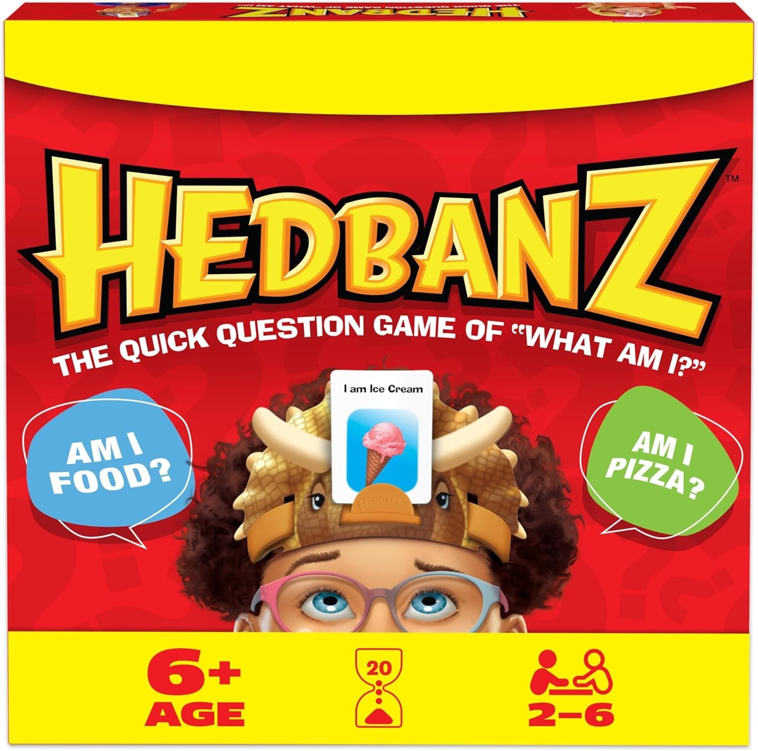 2023 Hedbanz with New Cards, Picture Guessing Board Game Age 6 & Up, 2-6 ppl