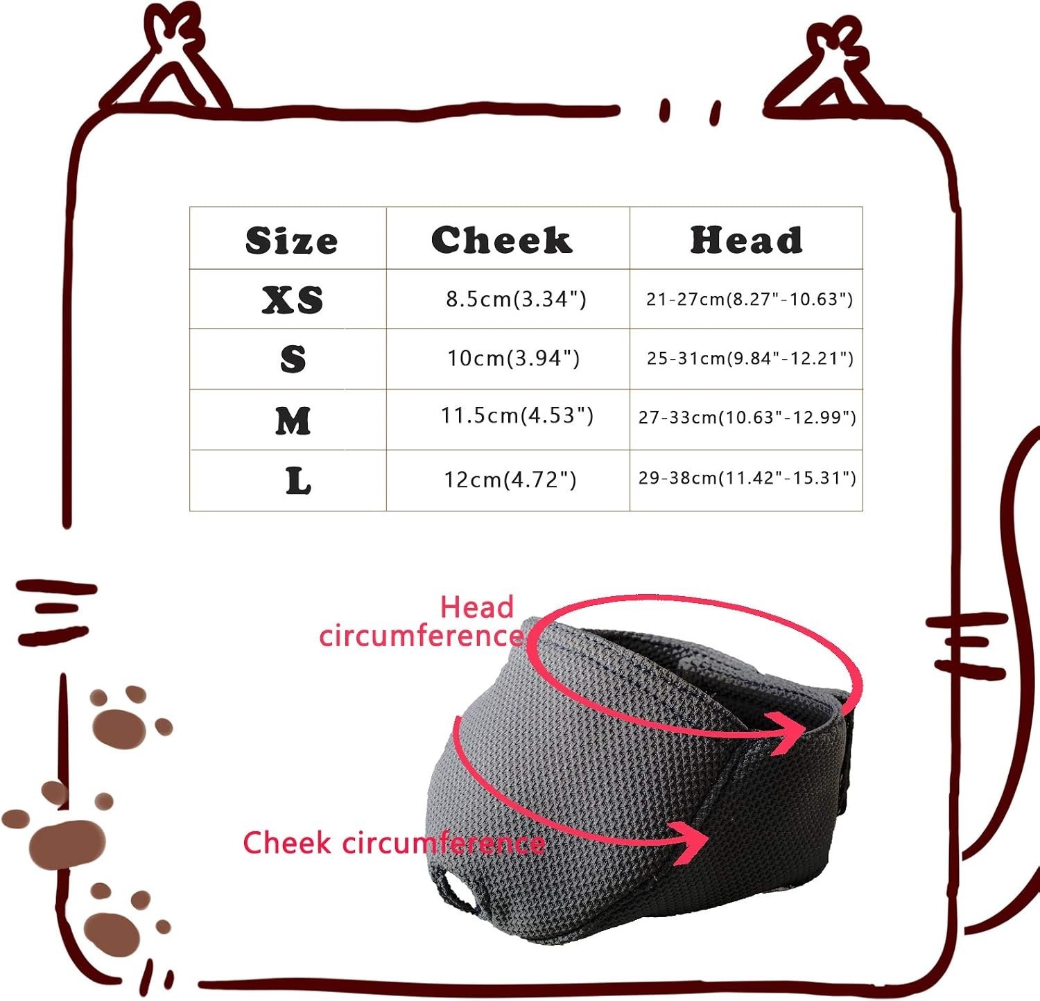 Cat Muzzle with Breathable Mesh, Cat Mouth Guard Muzzle for Prevent Biting Ch...