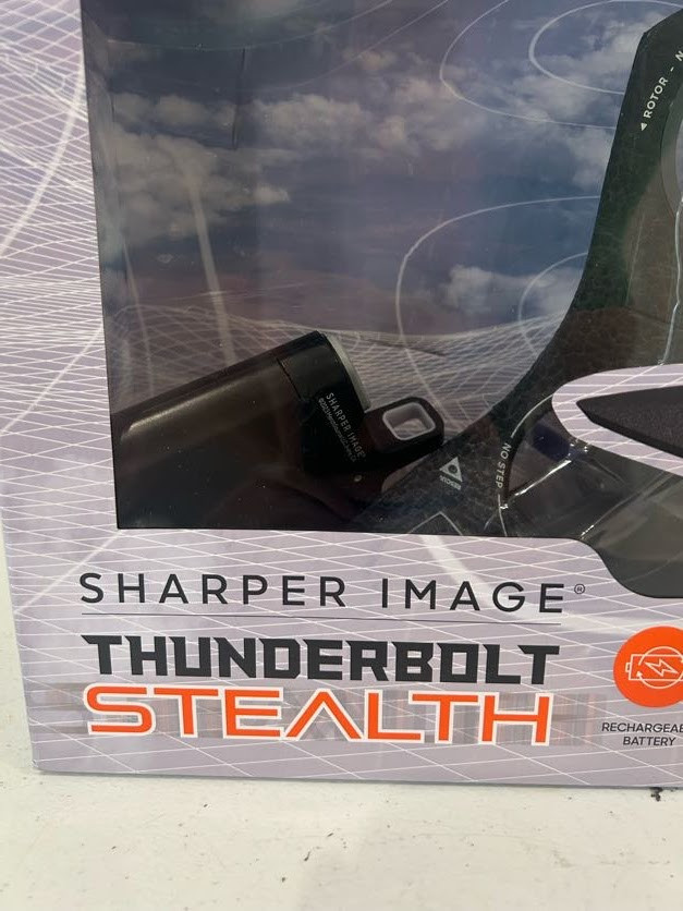 Sharper Image Thunderbolt Stealth Drone Gyro-Fly Rechargeable With Flight Assist