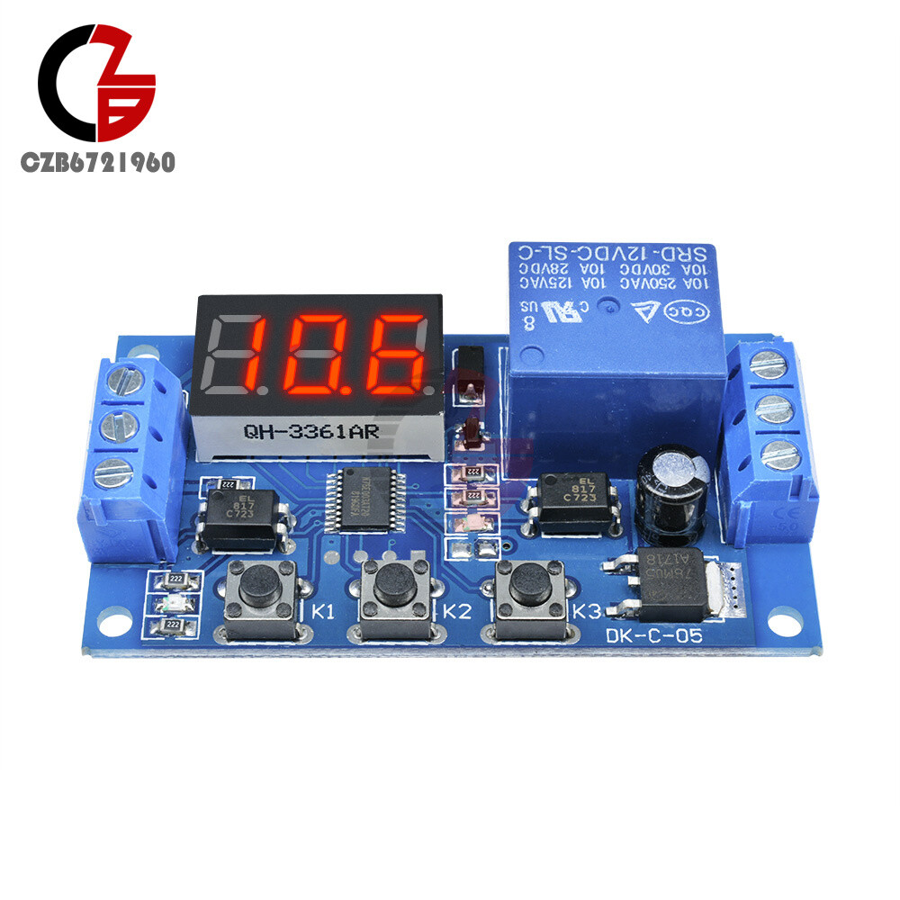 12V LED Automation Delay Timer Control Switch Relay Module without Case