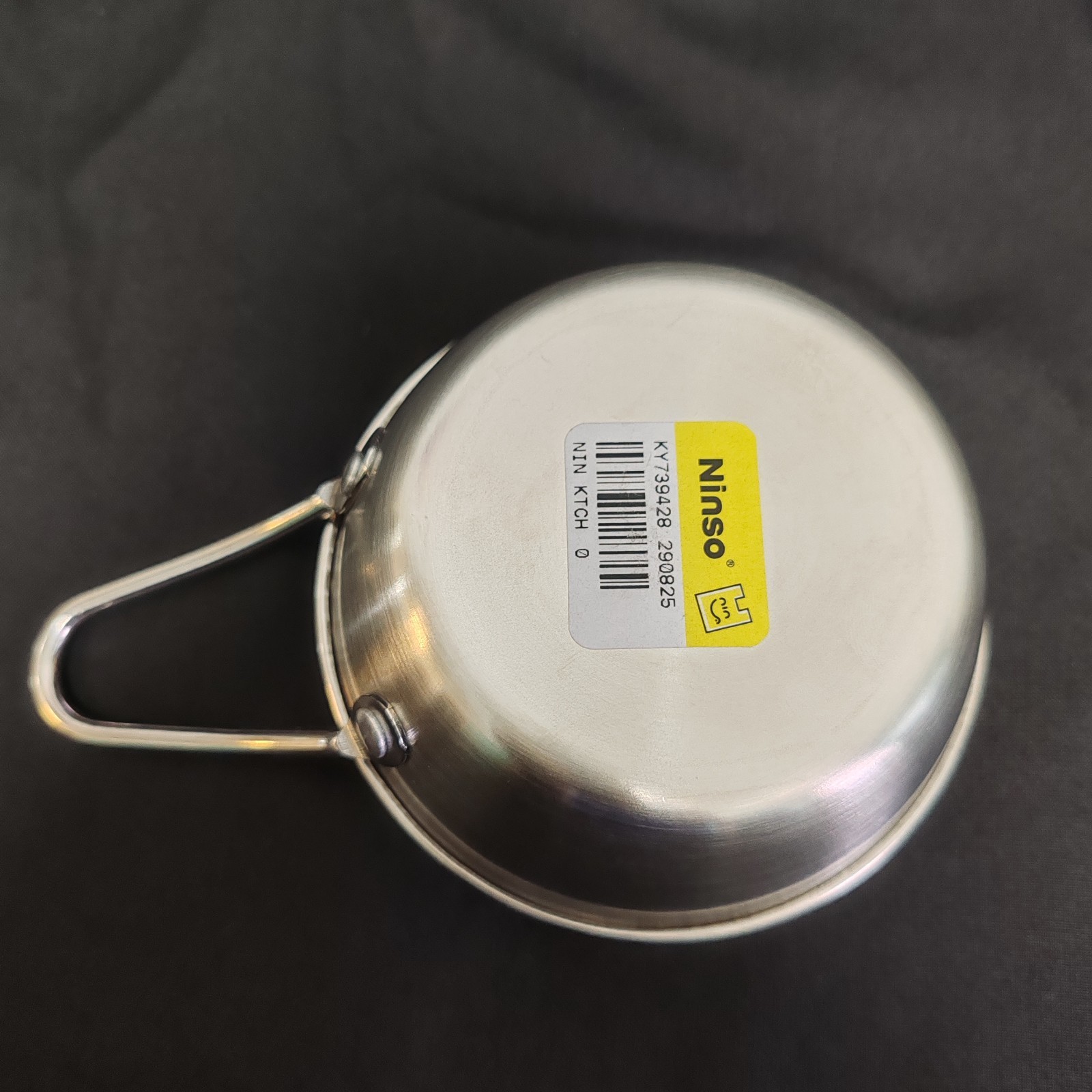 Small Stainless Steel Camping Travel Bowl with Handle Versatile Tableware