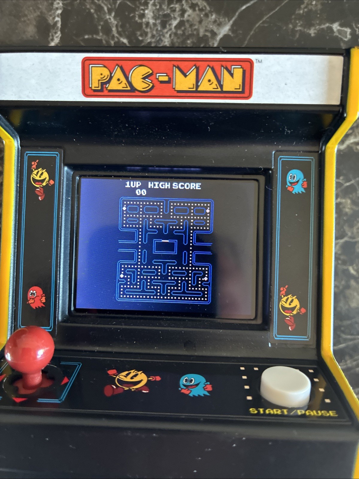 Basic Fun Pac-Man Handheld Mini Arcade Game Bandai Namco Pacman Tested Working
