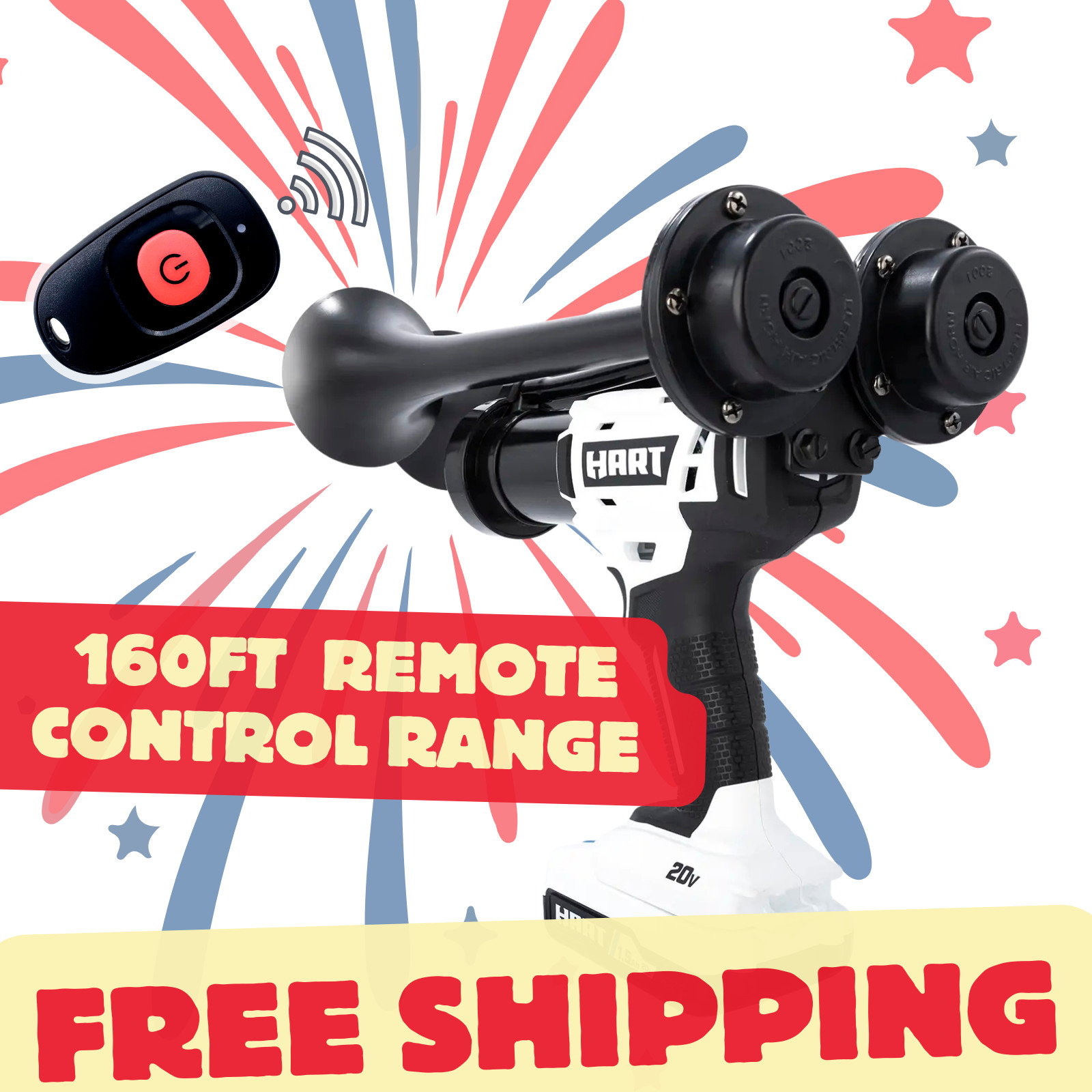 Hart Drill Horn| 150+dB| Remote Control| USA Assembled