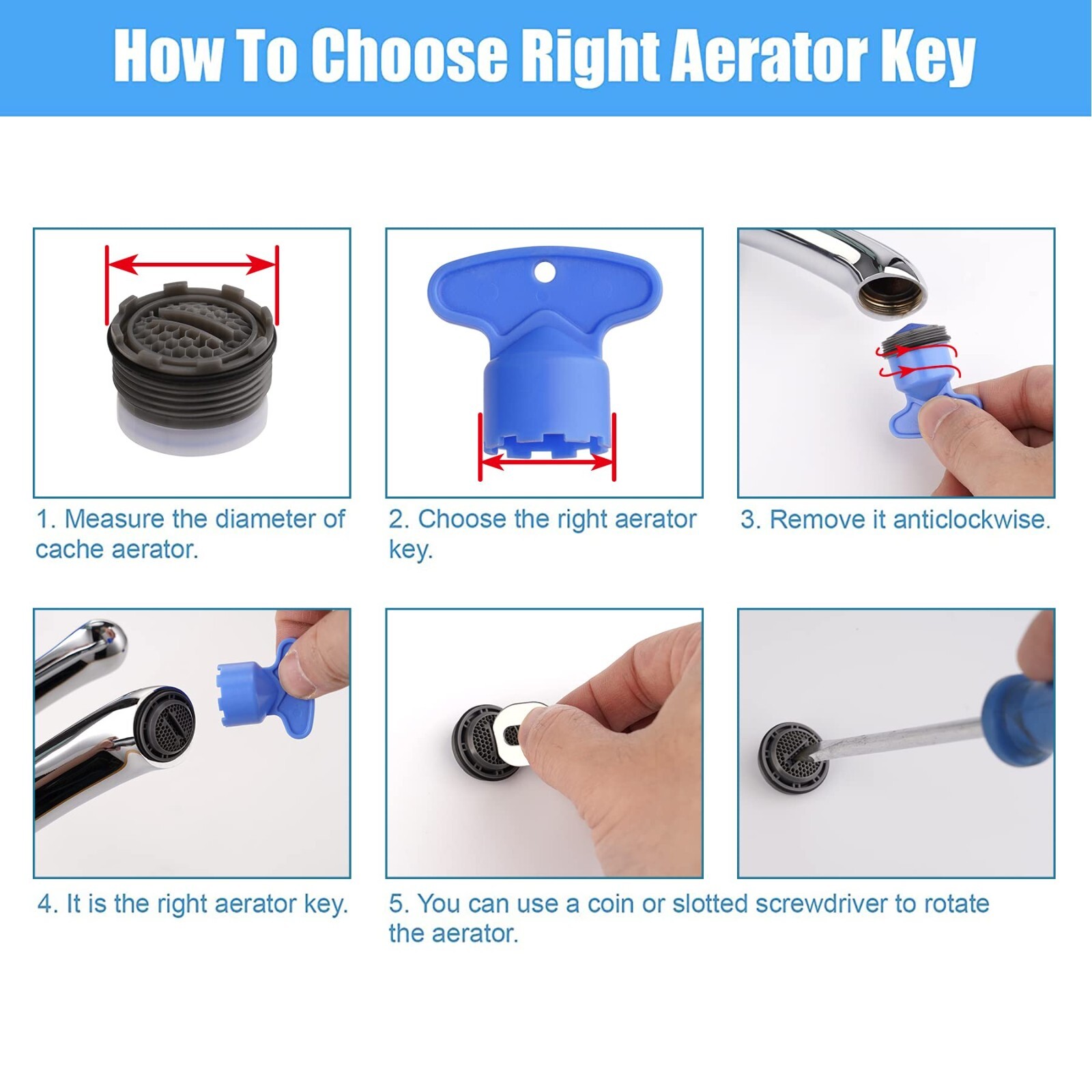 12 Pcs Faucet Aerator, Cache Aerators Removal Tool, Cache Aerators Replacement