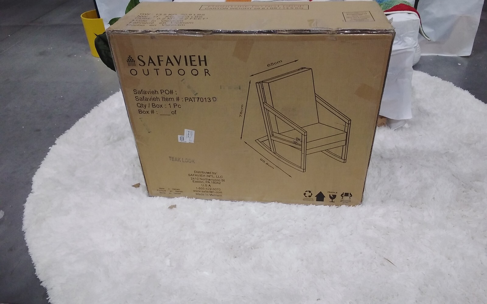 Safavieh Vernon Rocking Chair, Reduced Price 2172702686 PAT7013D