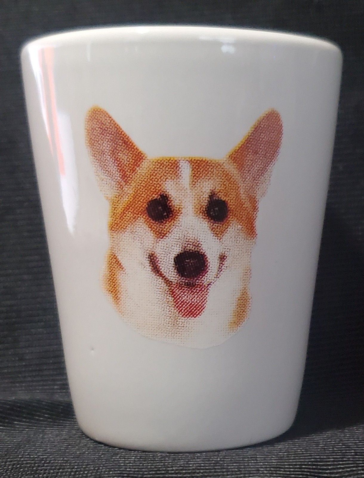 Corgi 1½ White Shot Glass