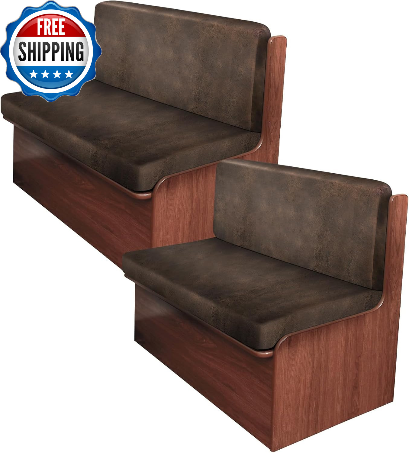 Leather Look RV Camper Dinette Cushion Covers Washable RV Couch Cushion Covers..