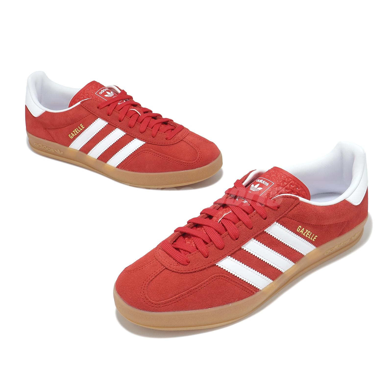 adidas Originals Gazelle Indoor Red White Gum Men Unisex Casual Shoes JI2063