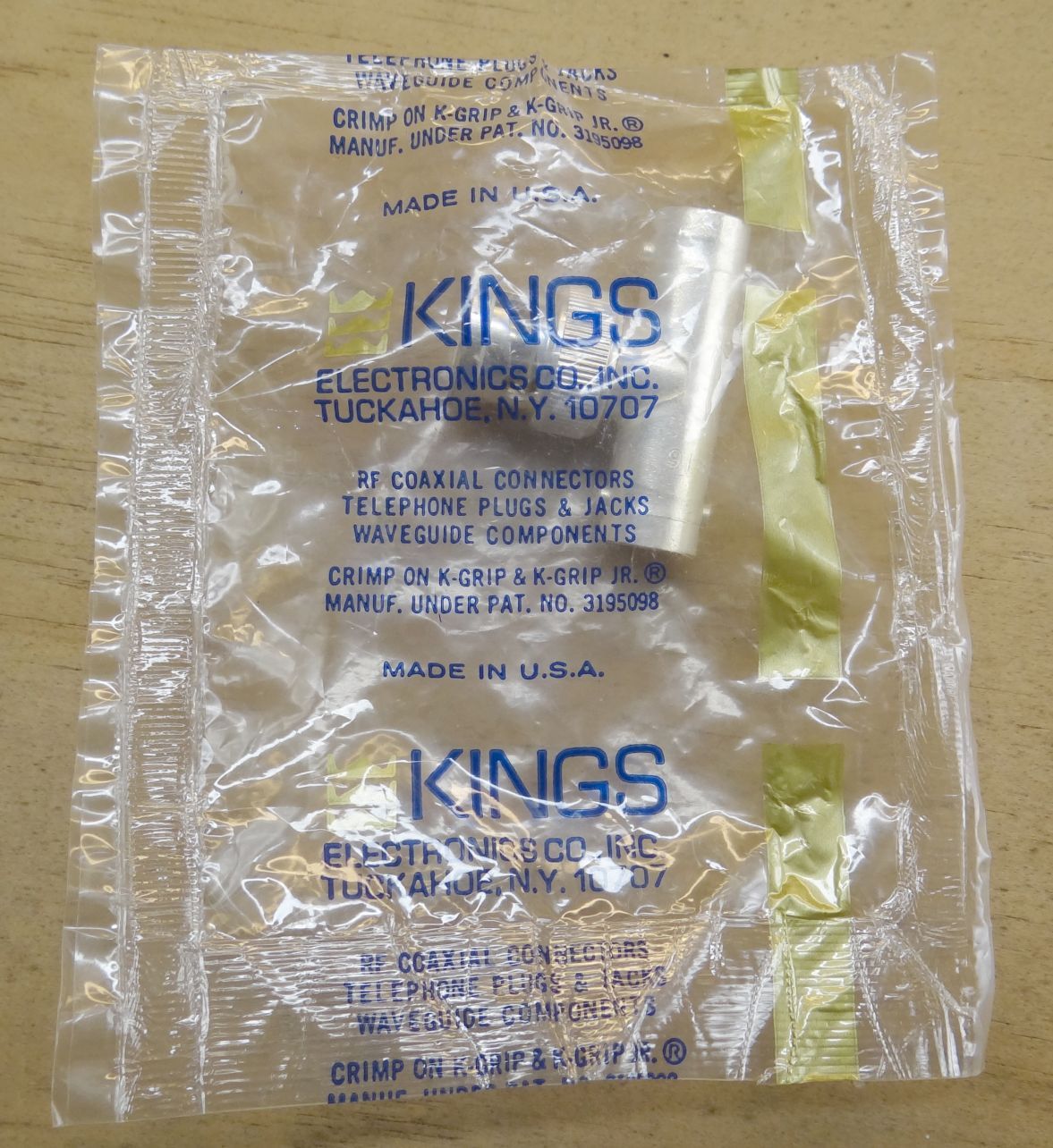 KING ELECTRONICS BNC MALE TO FEMALE  -FEMALE TEE 91836 UG2748/U