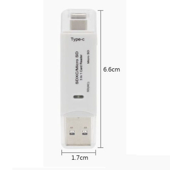 USB3.0 High Speed Memory Card Reader Type-C TF/SD Card Mobile Phone Card Reader