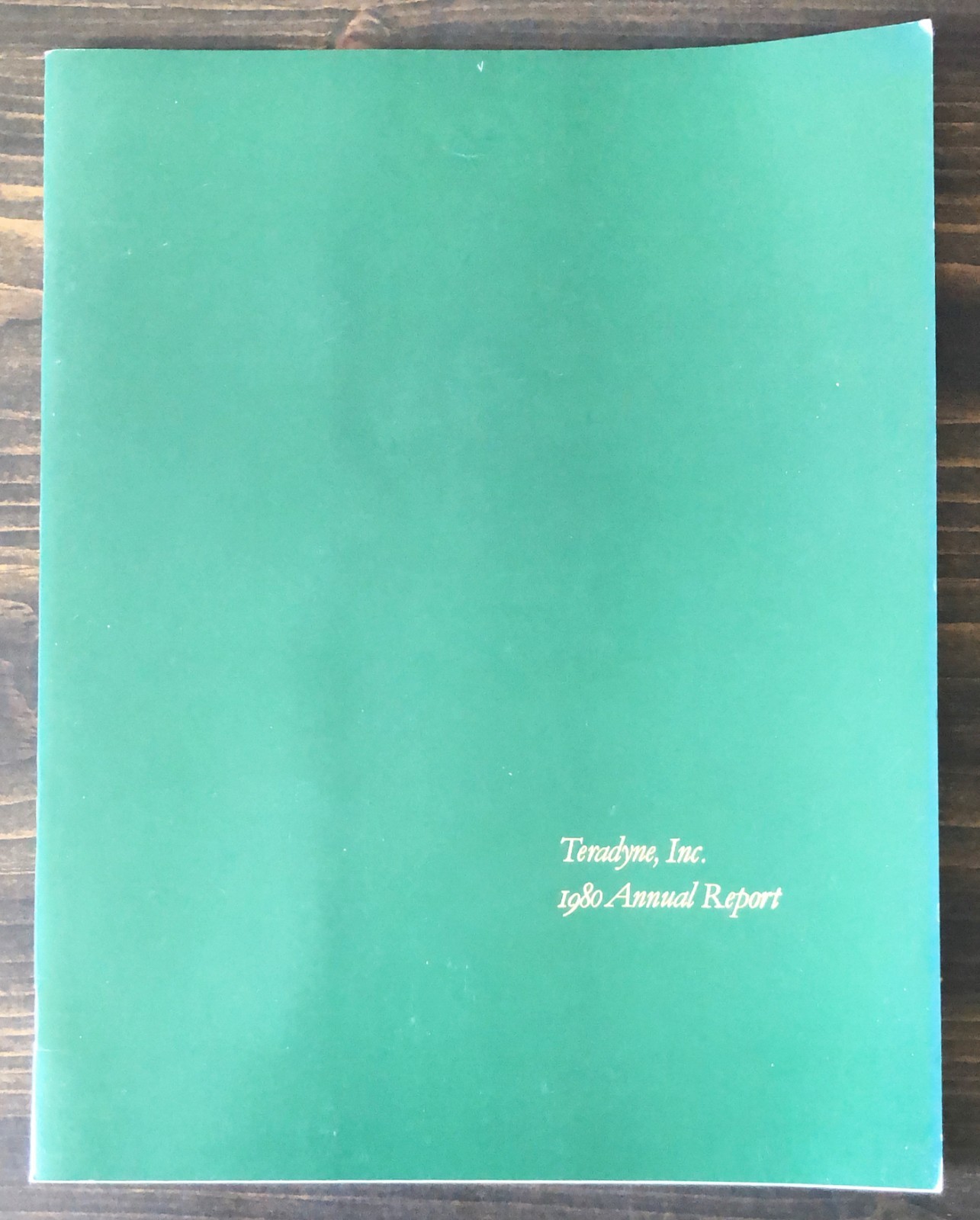 1980 Teradyne, Inc. Annual Report
