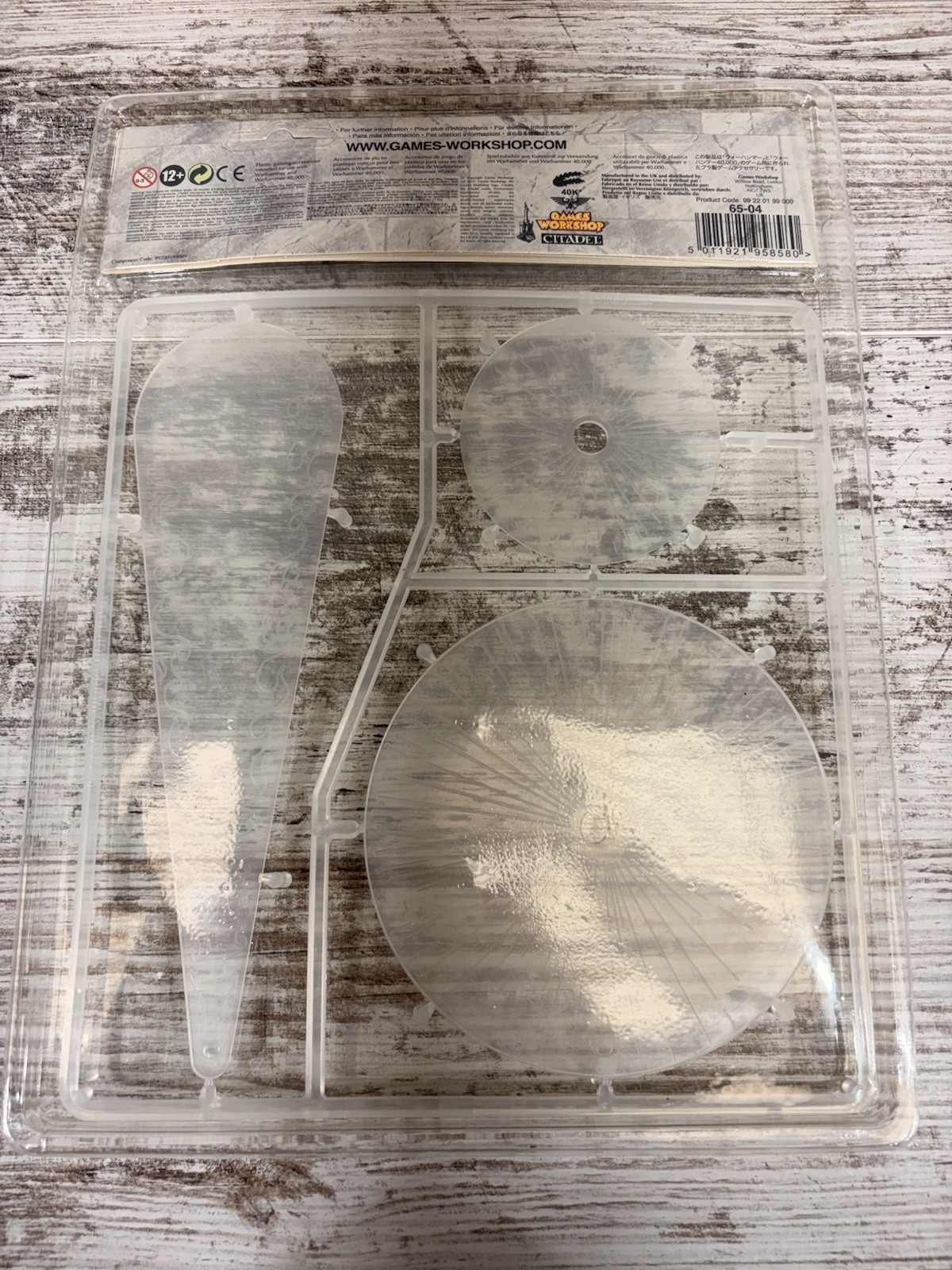 Games Workshop Warhammer Citadel Universal Template Set Clear Sealed