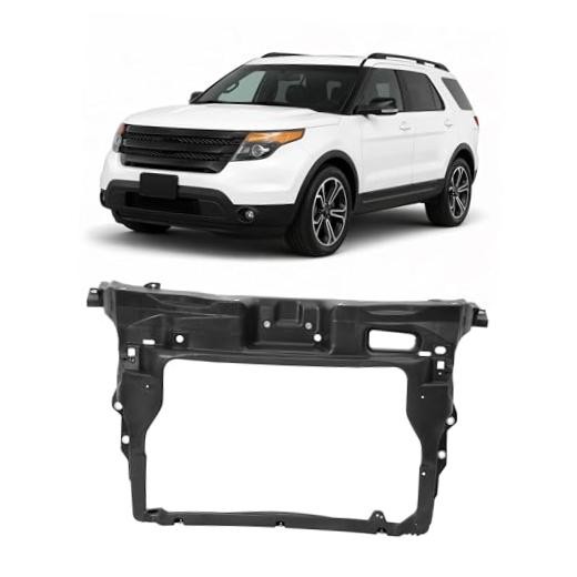 Black Radiator Support Compatible with 2011 2012 2013 2014 2015 Ford Explorer
