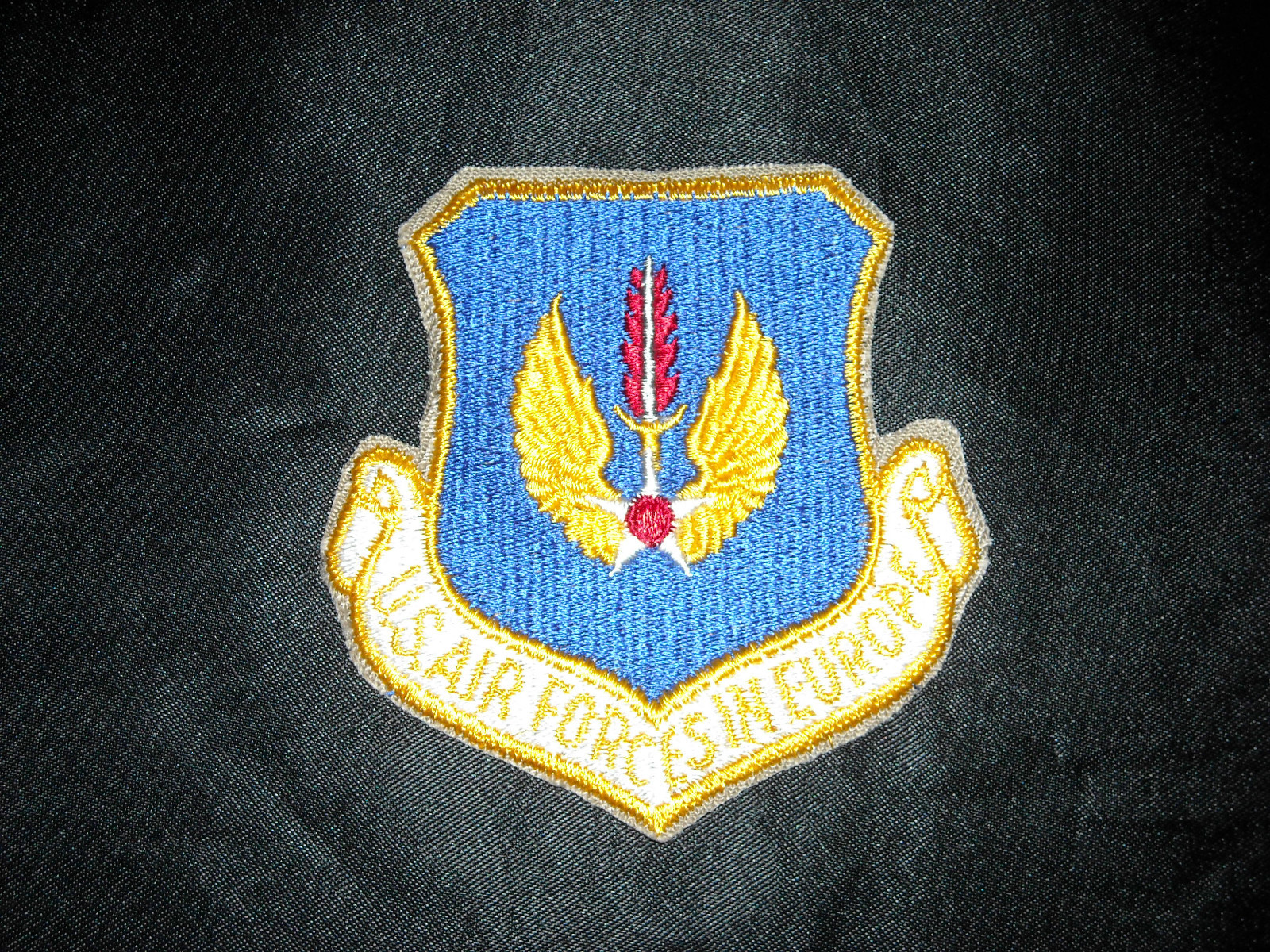 USAF HQ UNITED STATES AIR FORCES EUROPE USAFE RAMSTEIN GERMANY NATO COLOR PATCH