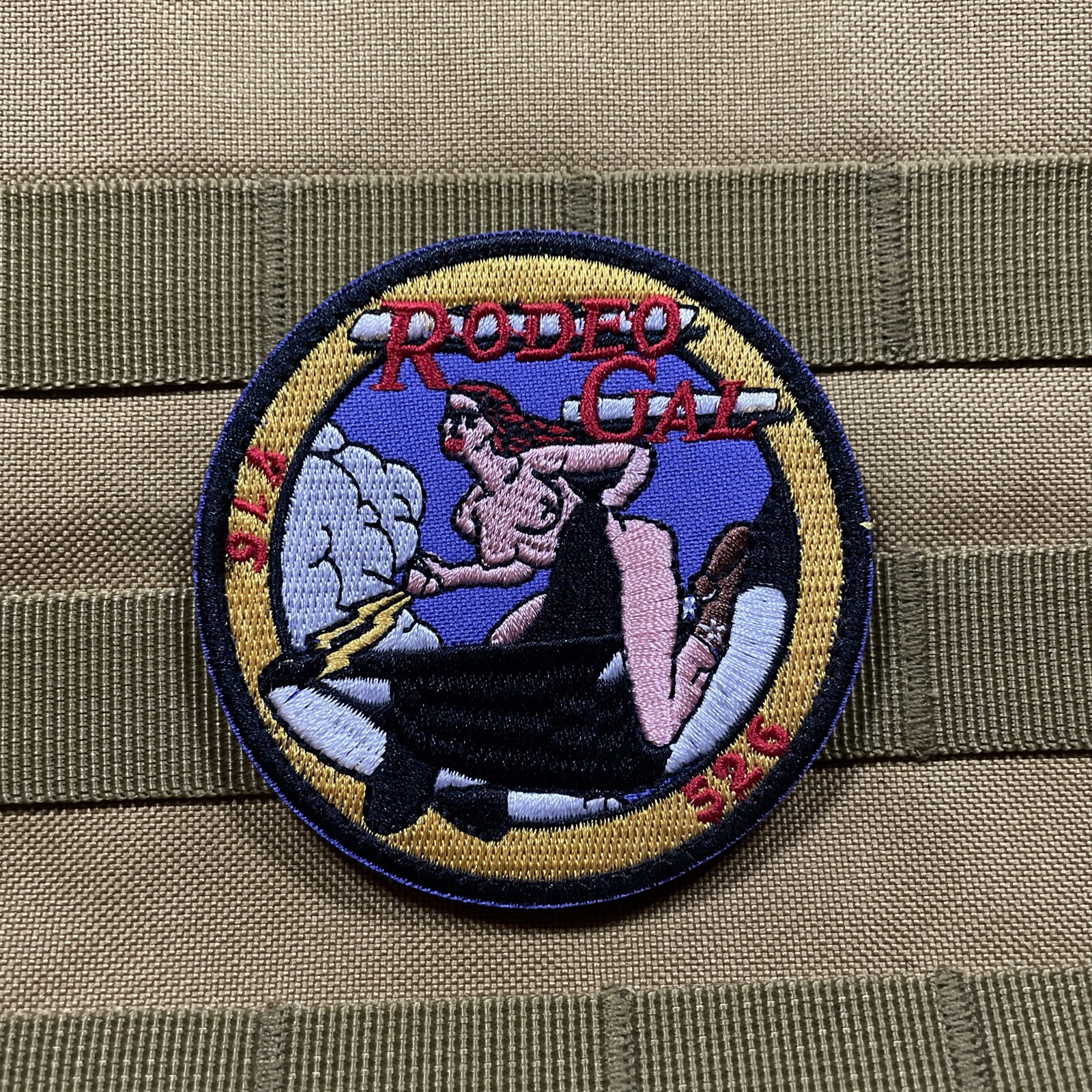 Rodeo Gal Back ops  DC-130 Crew Cruise Missile Testing Hook Loop Patch